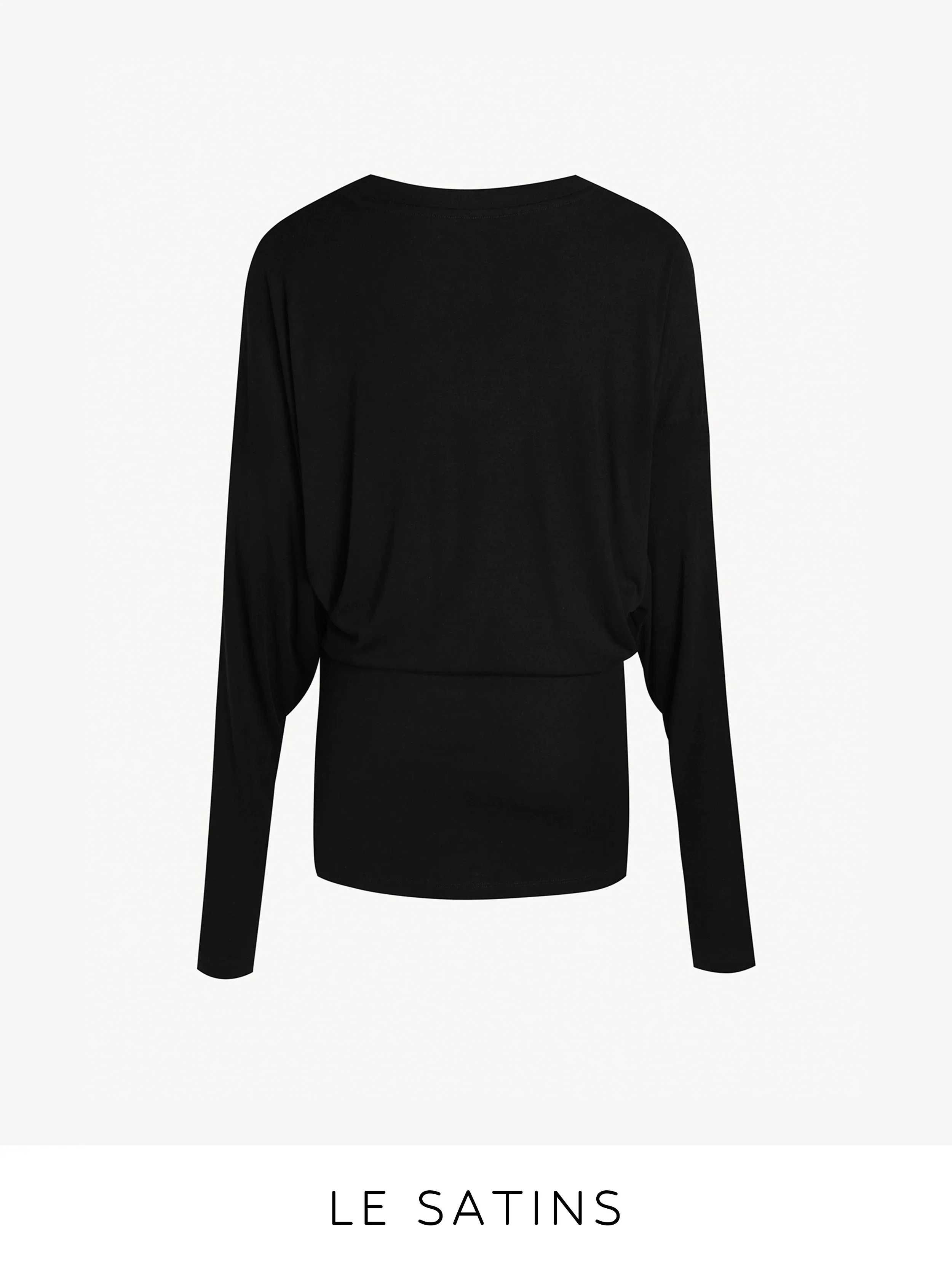 Silk-Blend V-Neck Blouson Top - Image 4