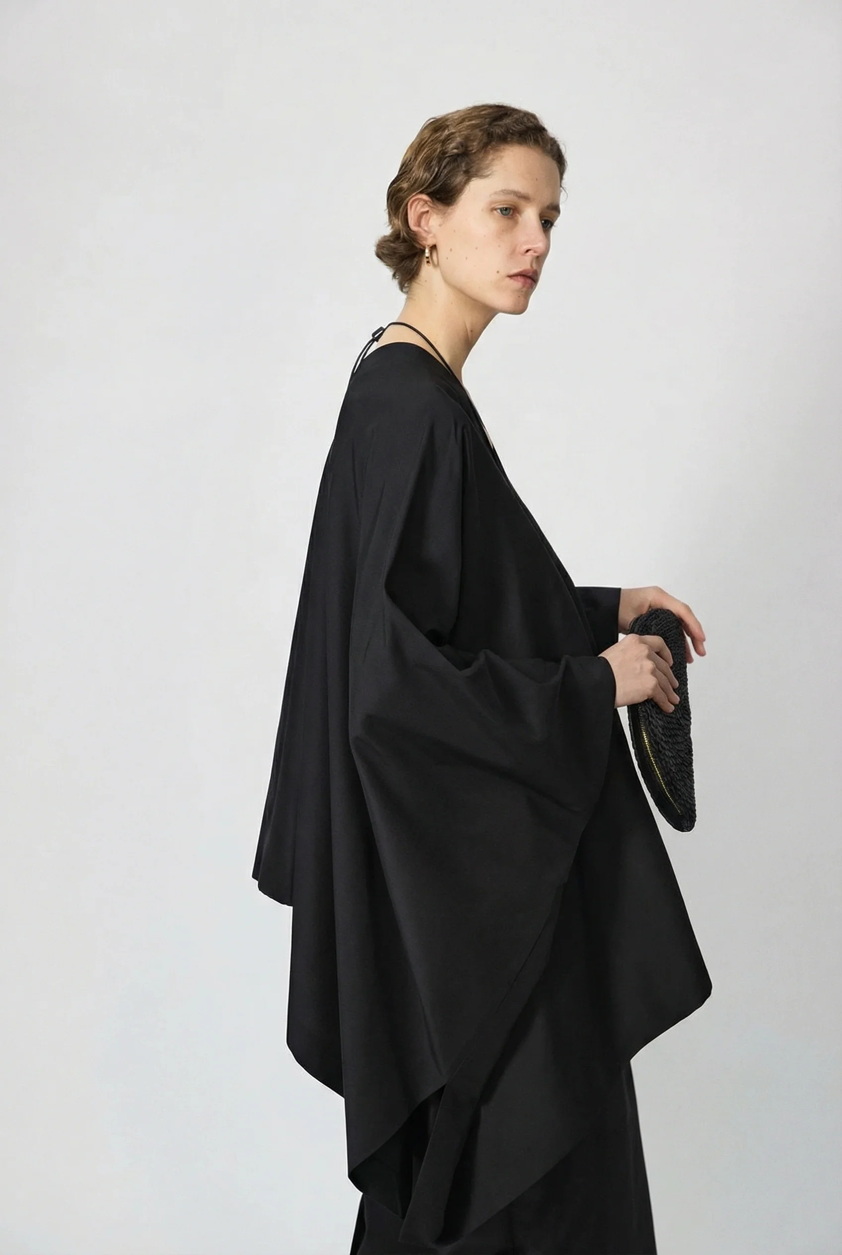 Silk-Cotton Cape & Skirt Set - Image 3