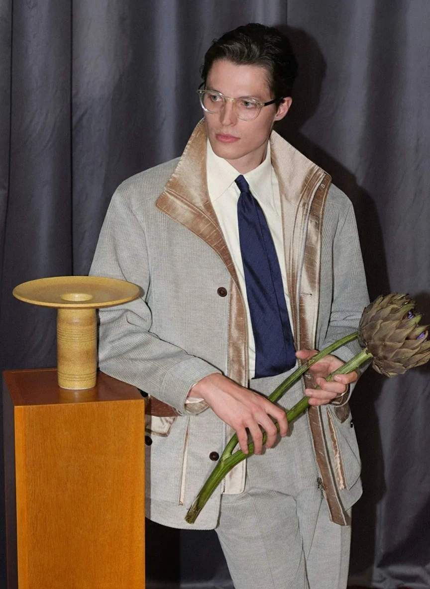 Silk-Cotton Corduroy Hunting Jacket - Image 2