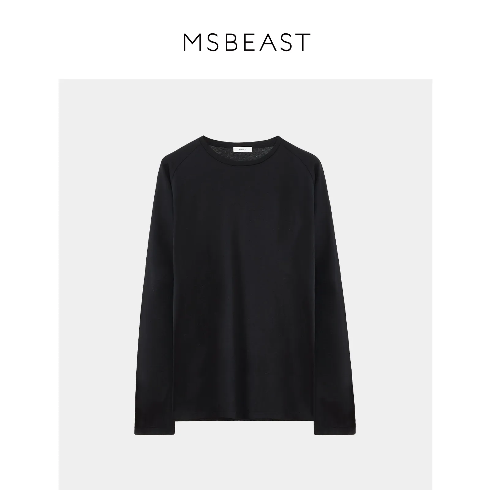 Silk-Cotton Wool Raglan Tee - Image 10