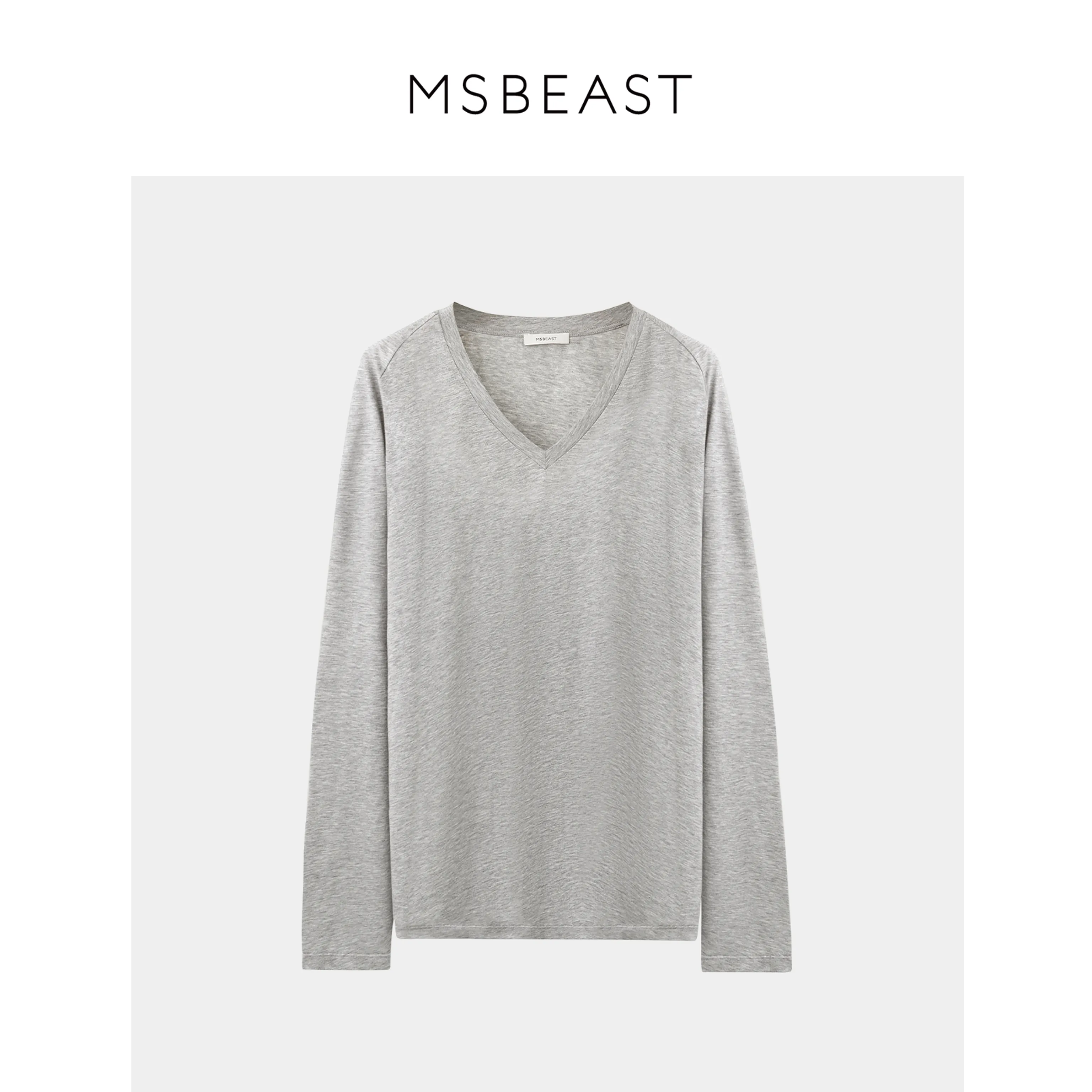 Silk-Cotton Wool Raglan Tee - Image 13