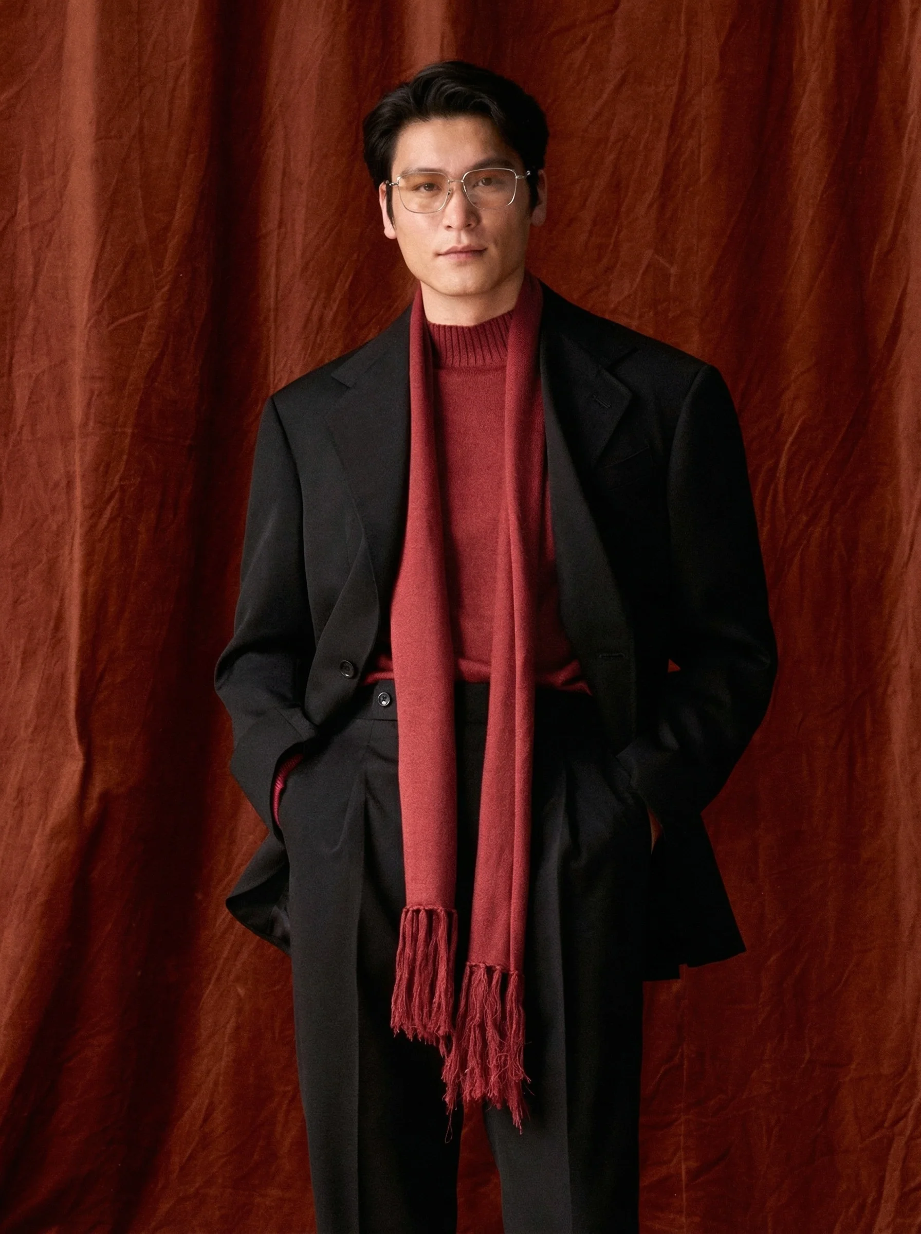 Silk Fringed Scarf