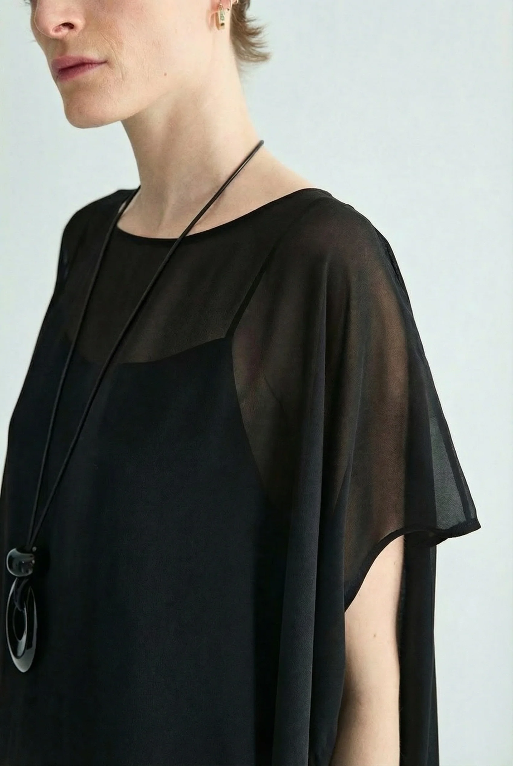 Silk Georgette Layered Dress Set - Image 2