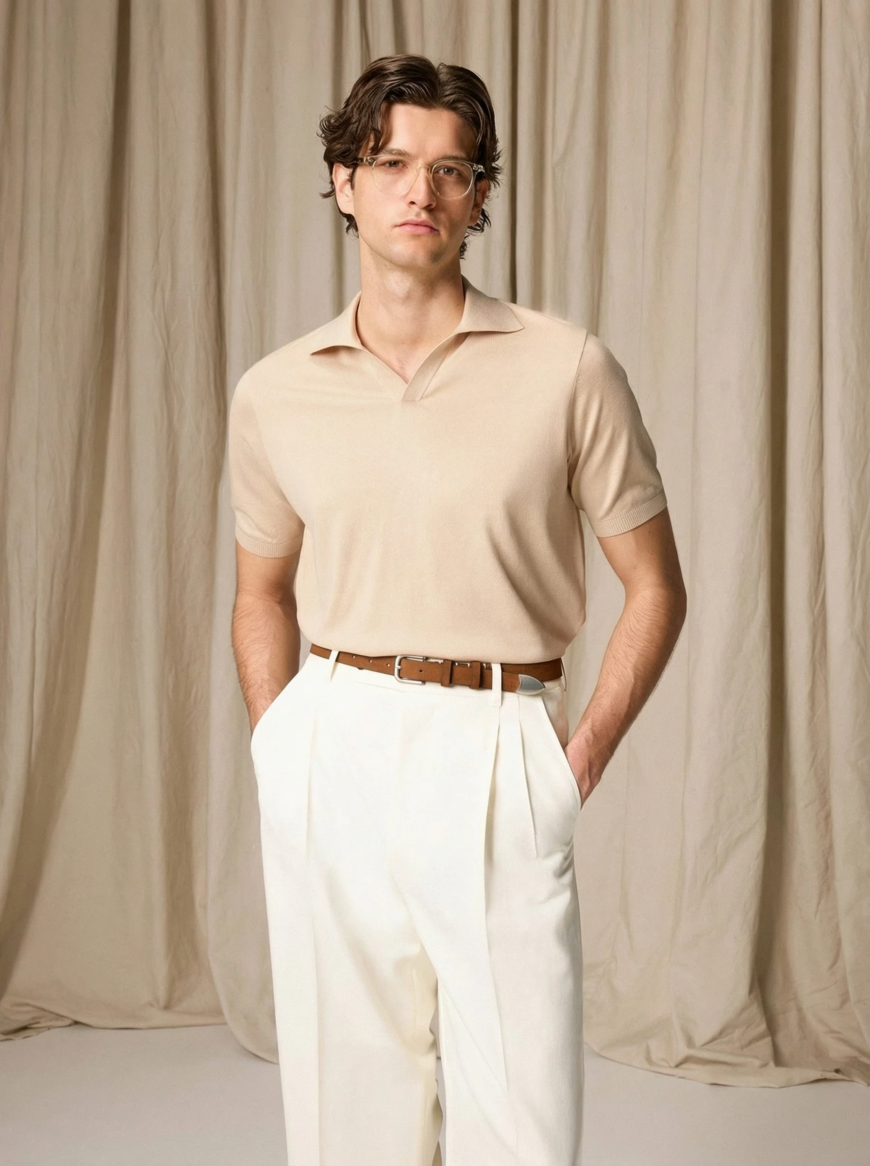 Silk Knit Polo