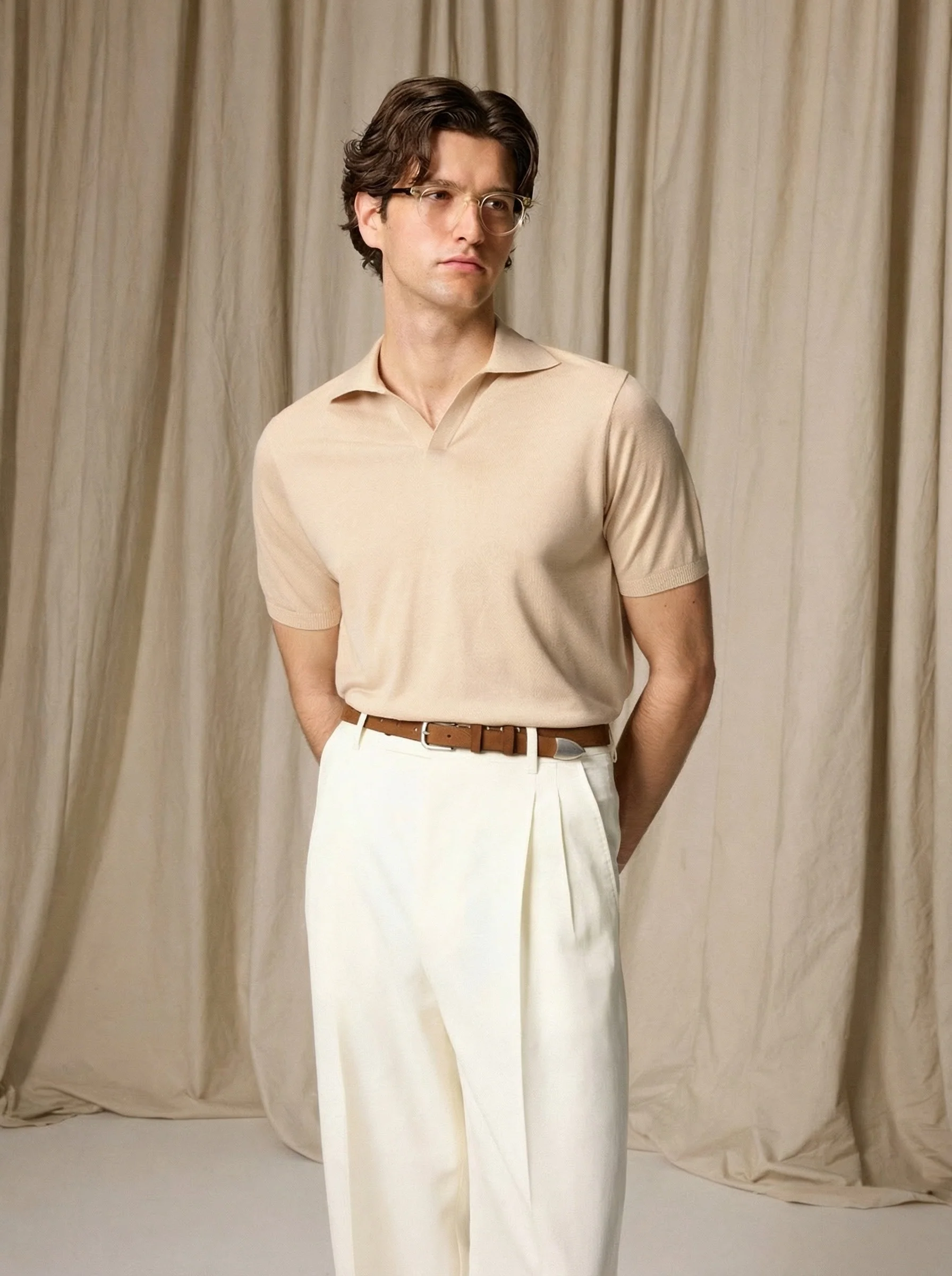 Silk Knit Polo - Image 5
