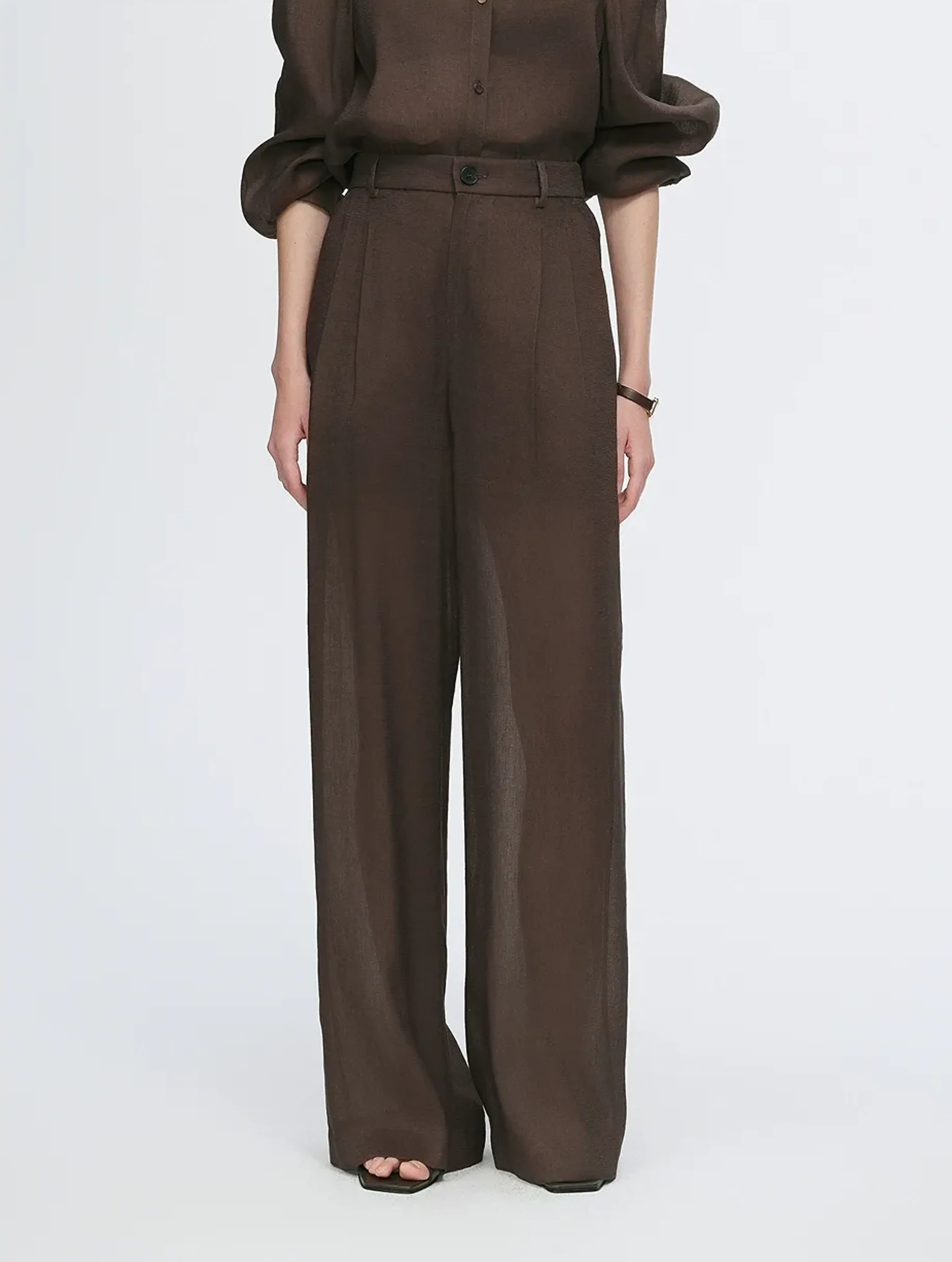 Silk-Linen Oversized Shirt - Image 5