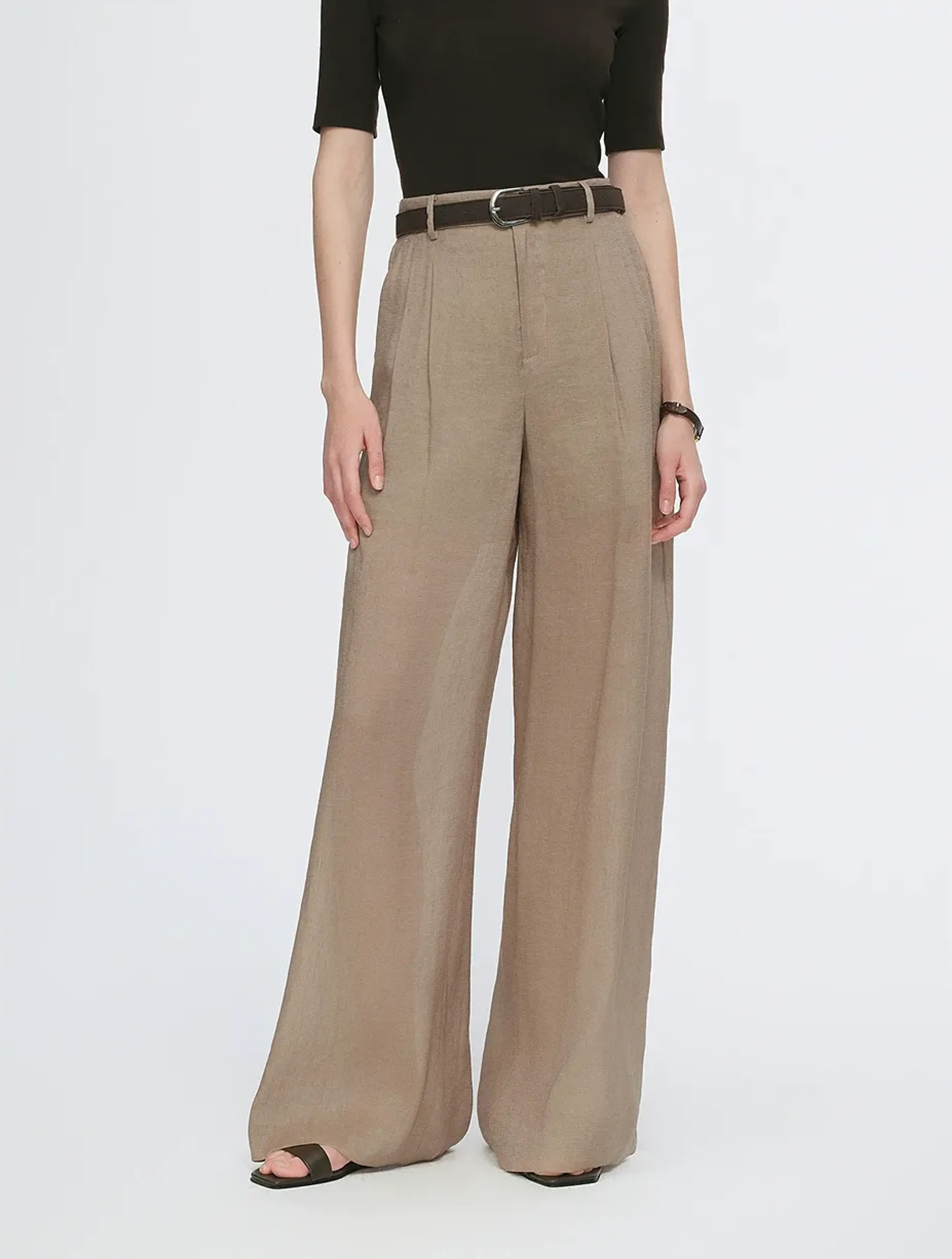 Silk-Linen Oversized Shirt - Image 7