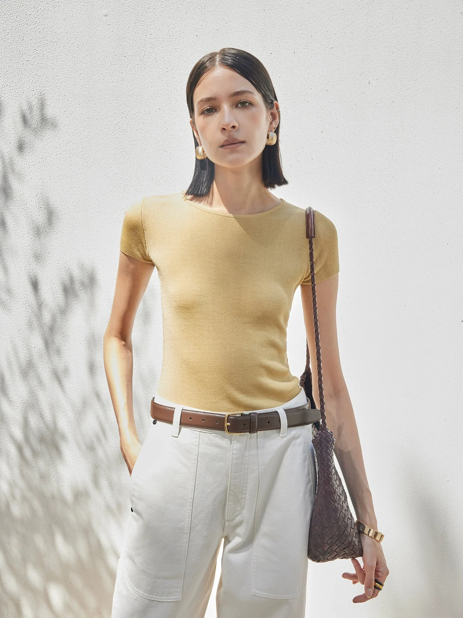 Silk Lyocell Knit Top