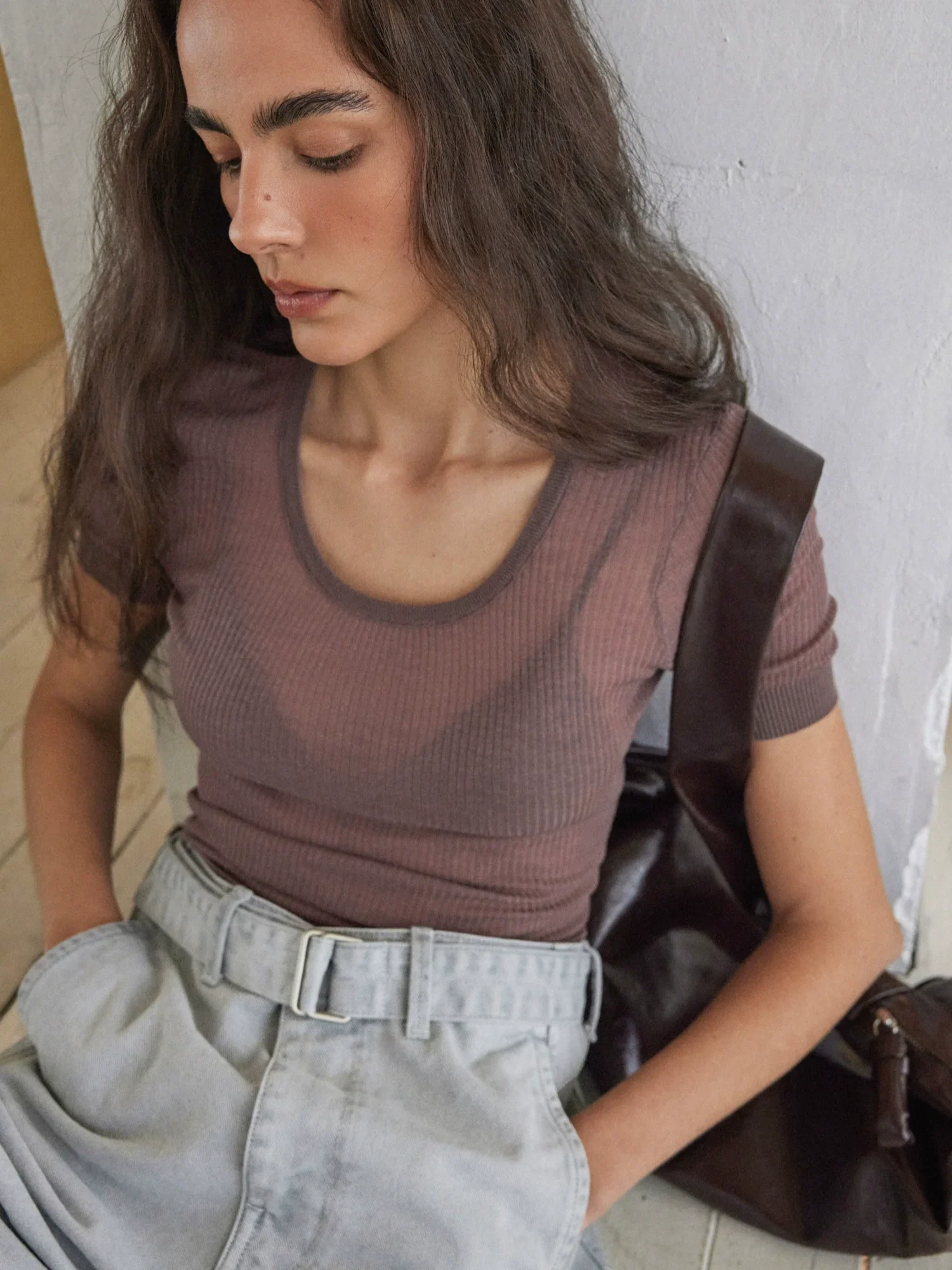 Silk Lyocell Ribbed Jumpsuit - Image 5