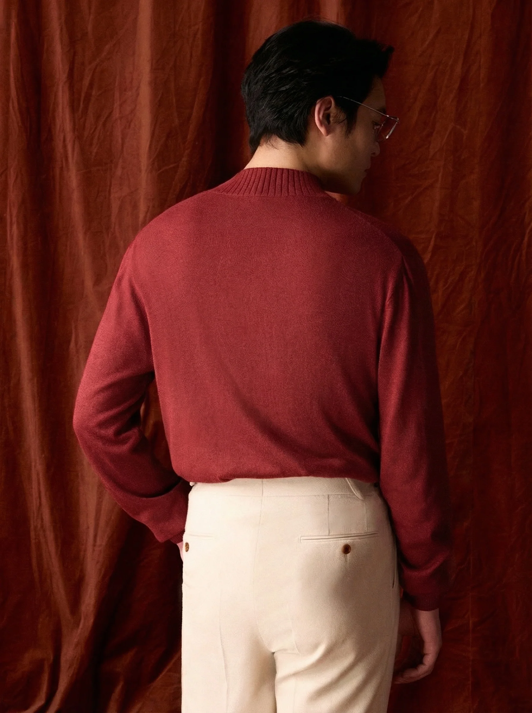 Silk Mockneck Sweater - Image 3