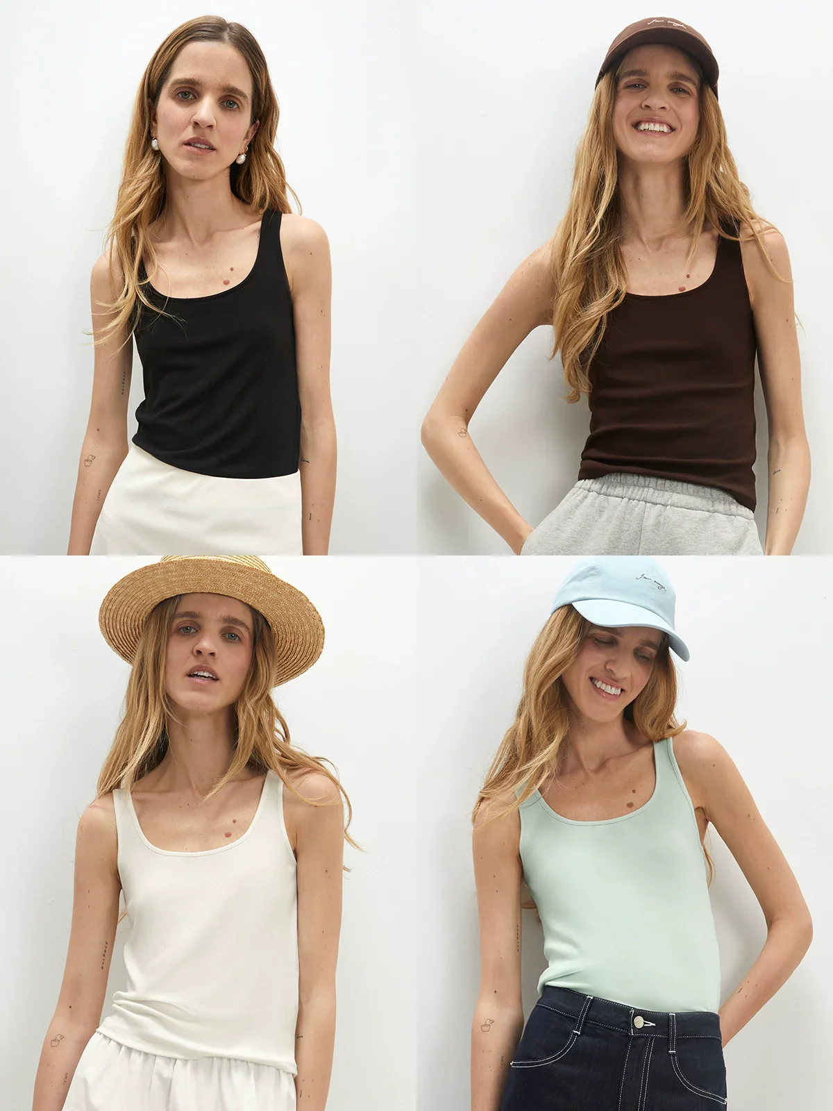 Silk Modal Scoop-Neck Vest