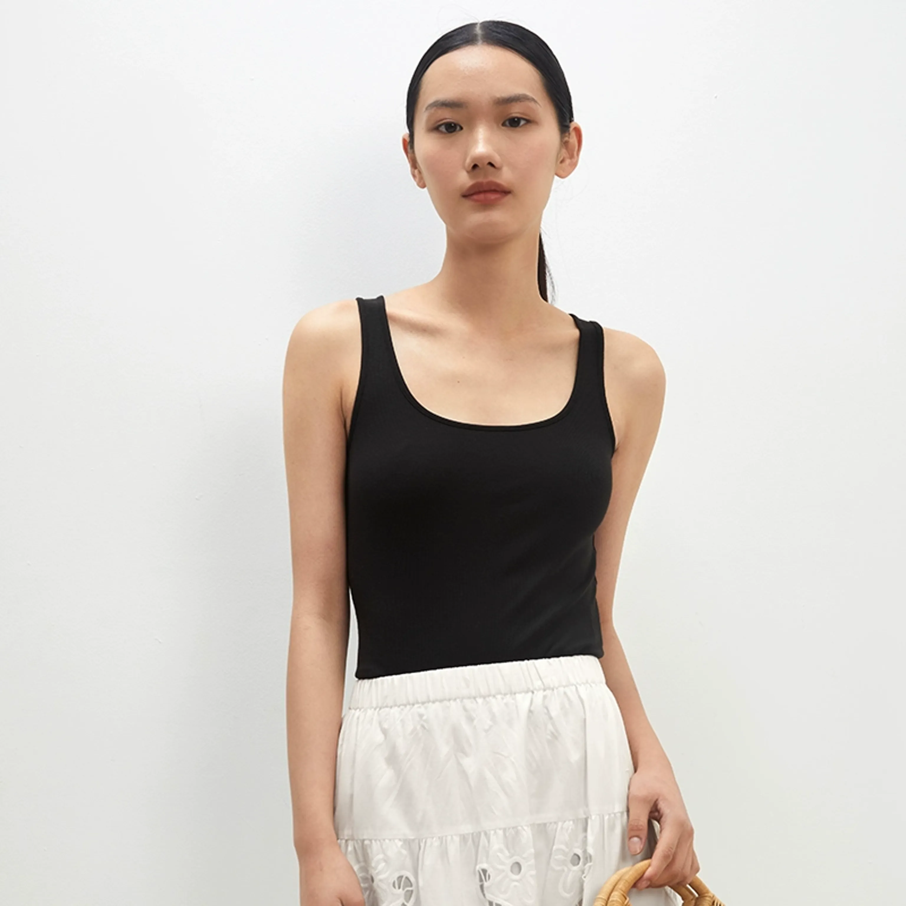 Silk Modal Scoop-Neck Vest - Image 6