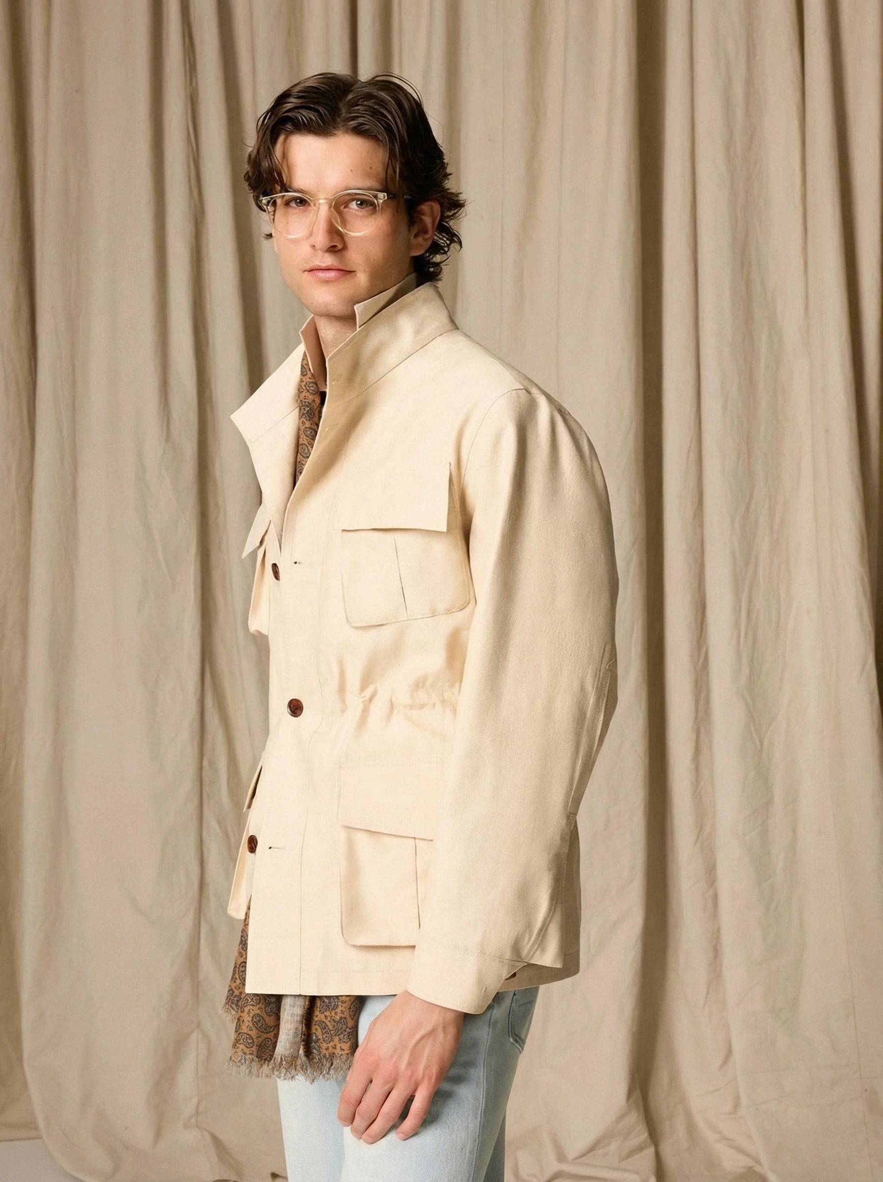 Silk Safari Pocket Jacket - Image 2
