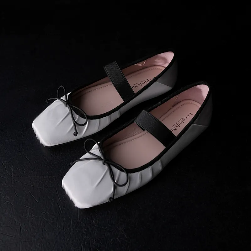Silk Satin Ballet Flats - Image 5