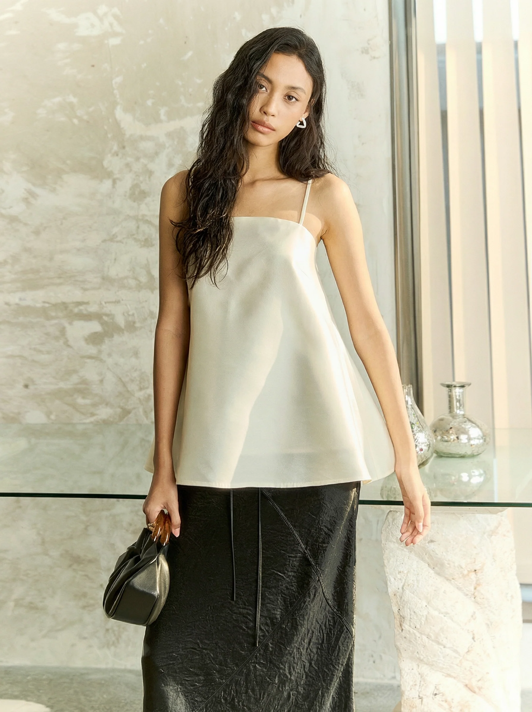 Silk-Wool A-Line Cami Set - Image 5