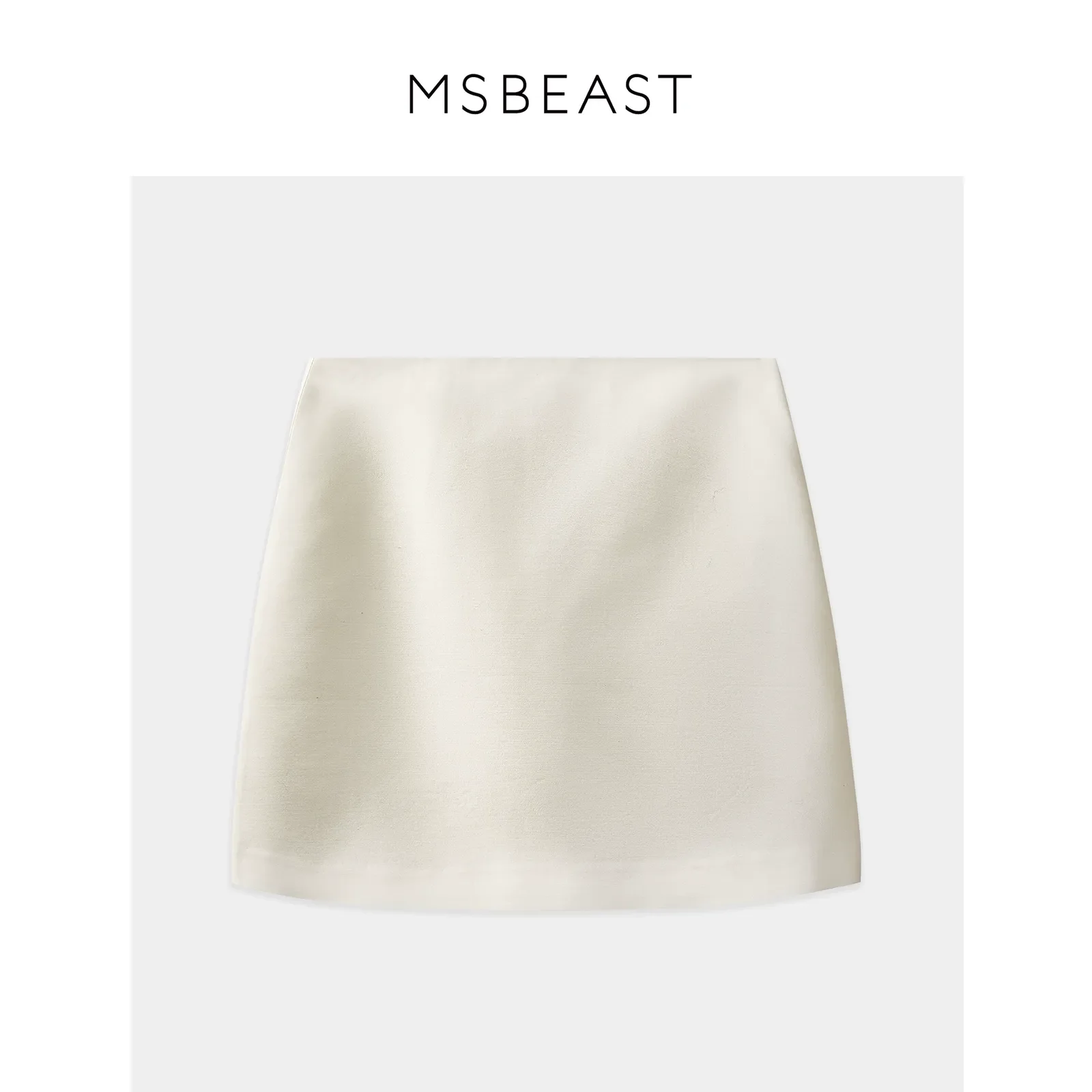 Silk-Wool A-Line Mini Skirt - Image 5