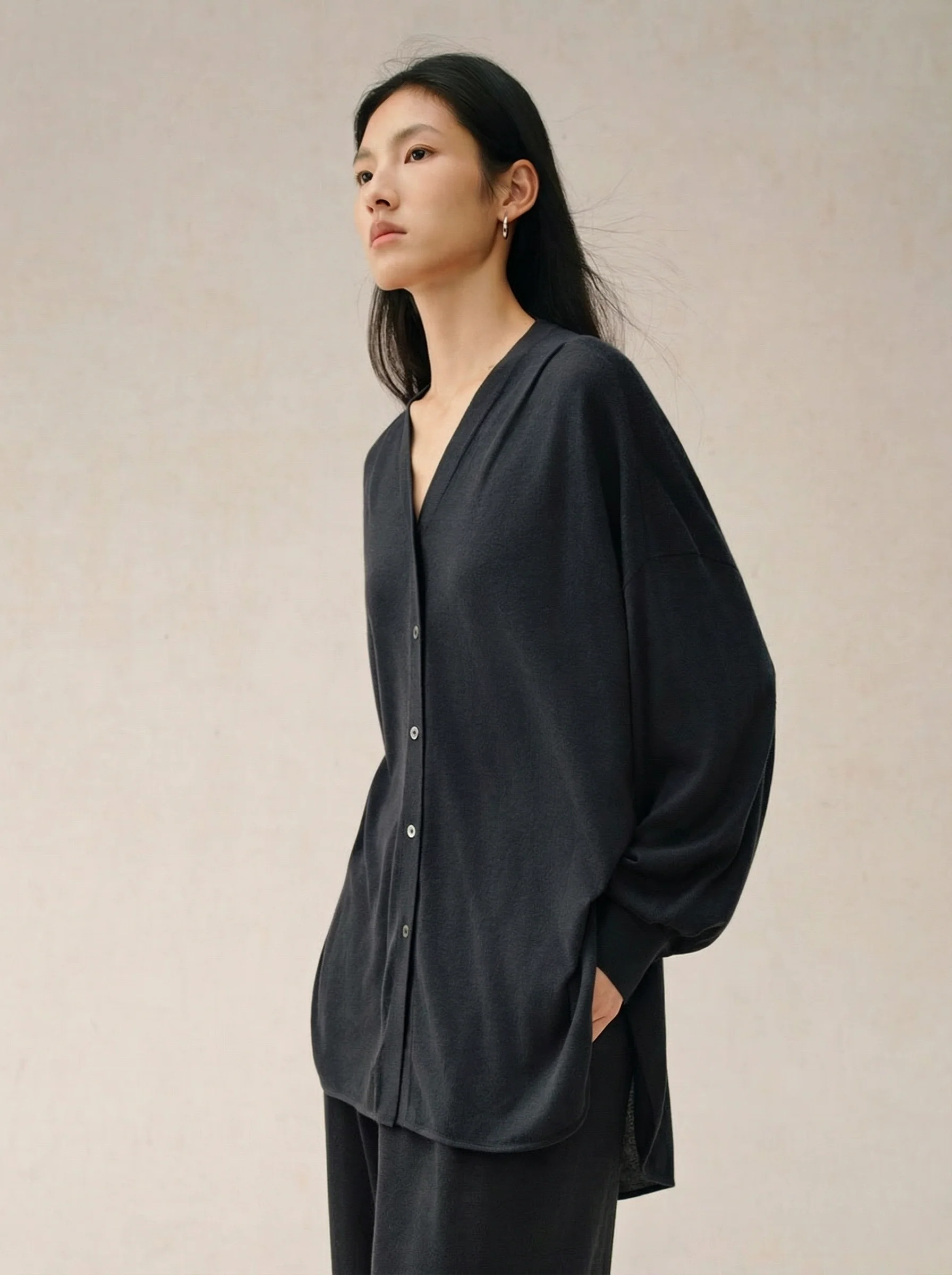 Silk Wool Knit Three-Piece Set - Image 5