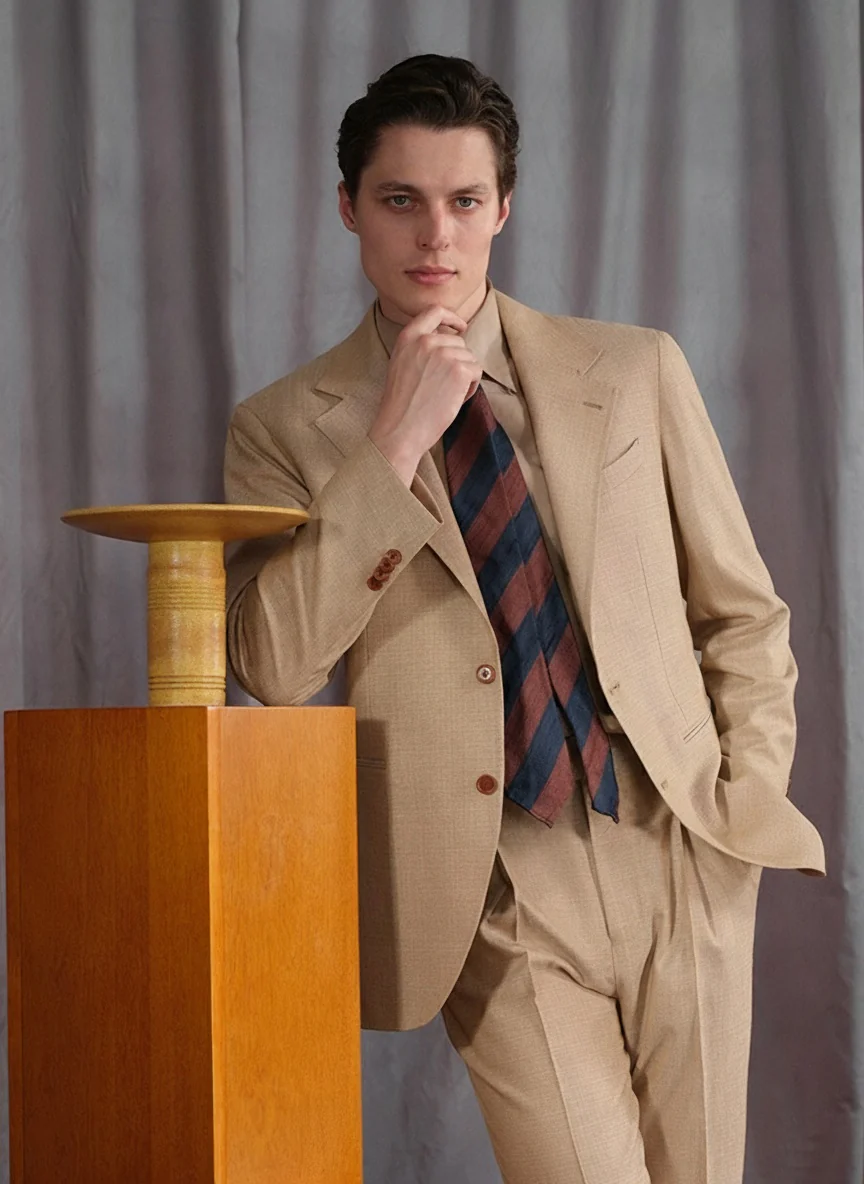 Silk-Wool Notch-Lapel Suit - Image 5