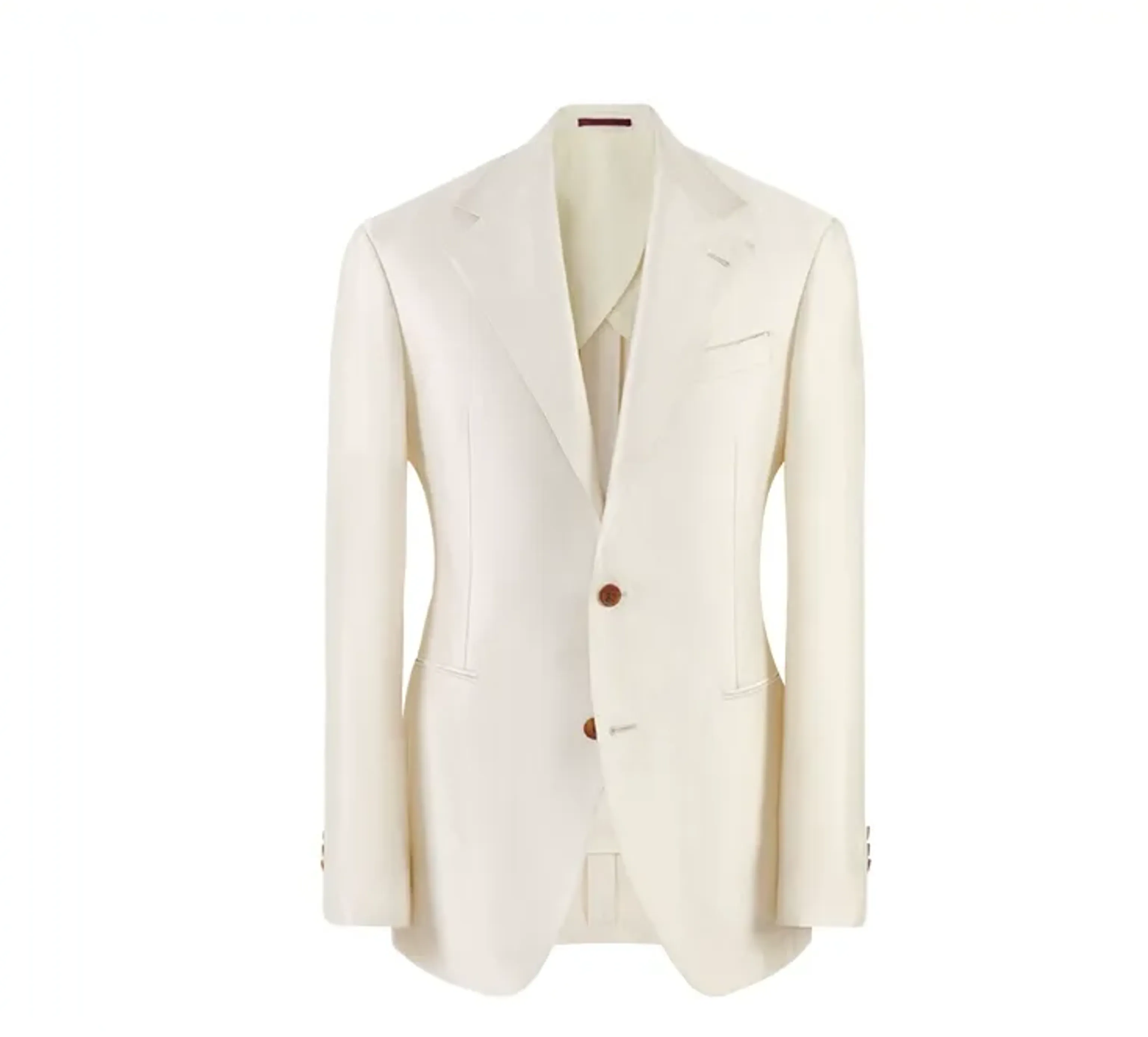 Silk-Wool Satin Two-Button Suit - Image 10