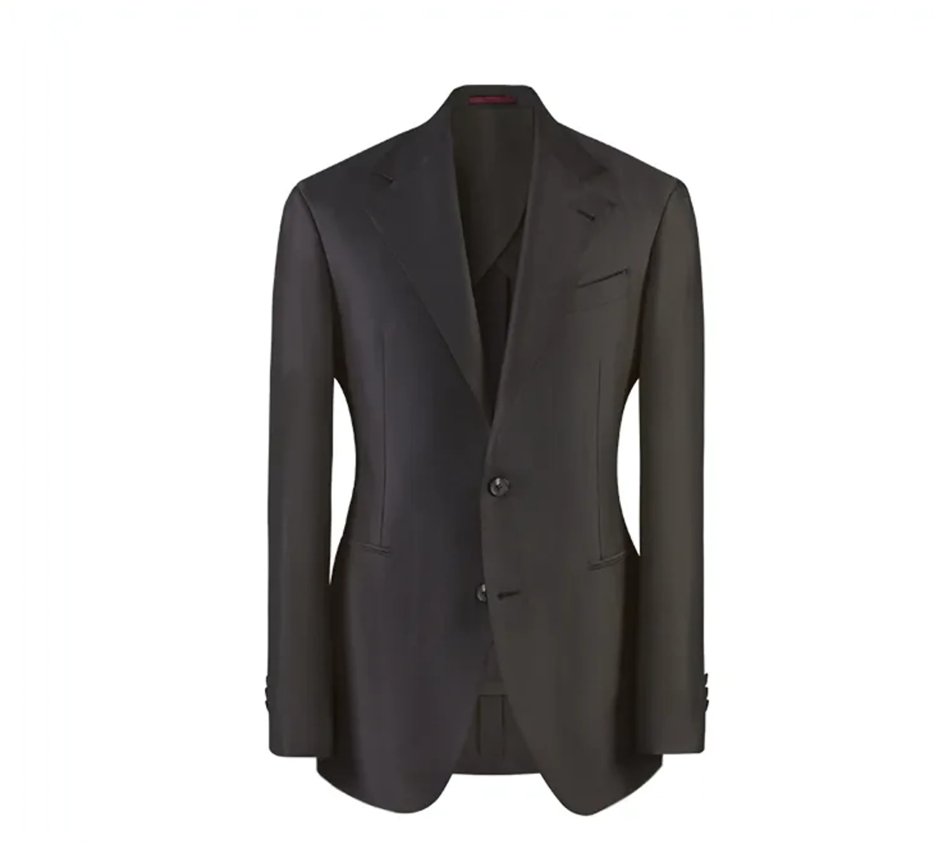 Silk-Wool Satin Two-Button Suit - Image 7