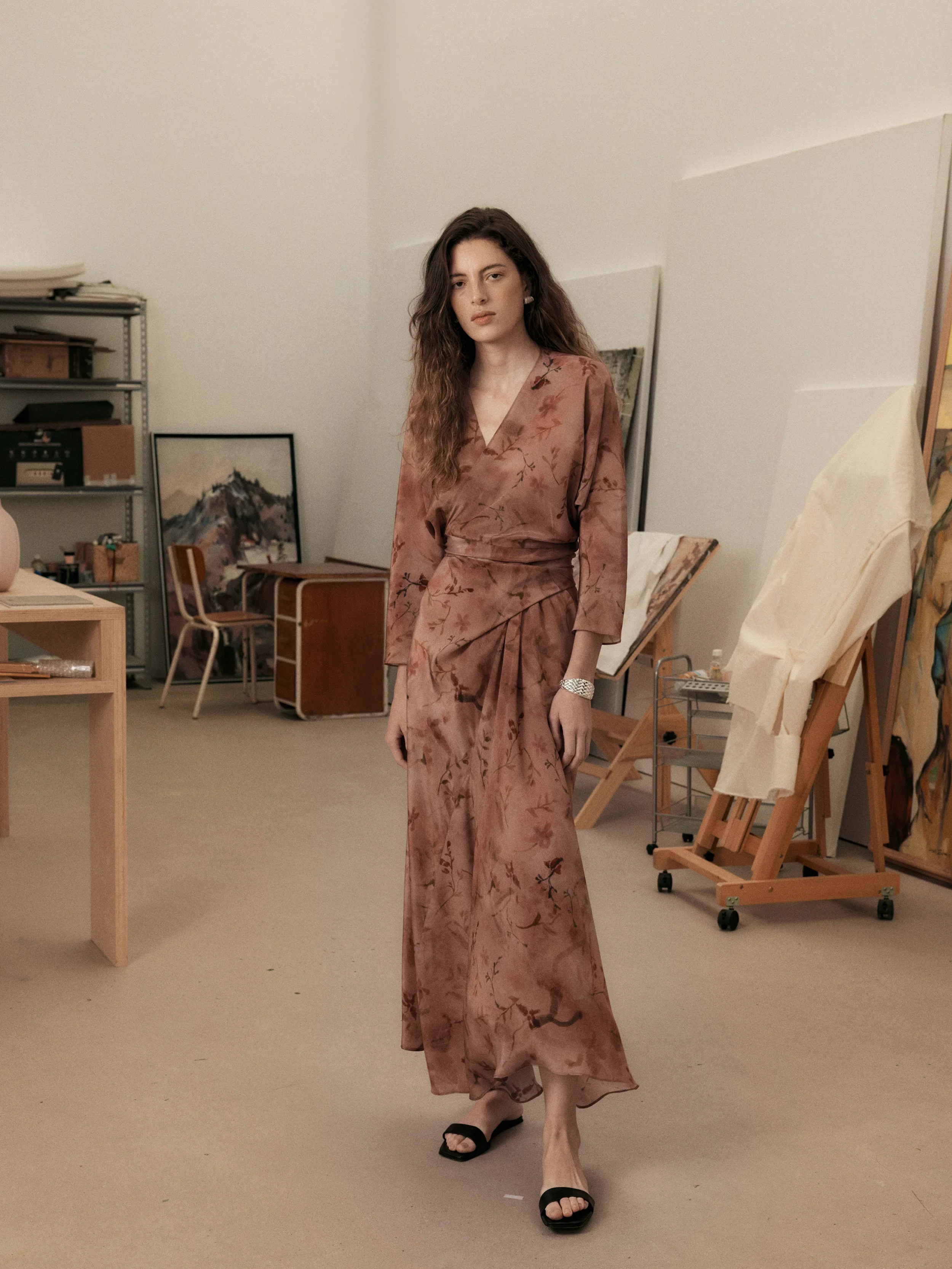 Silk Wrap Dress - Image 2