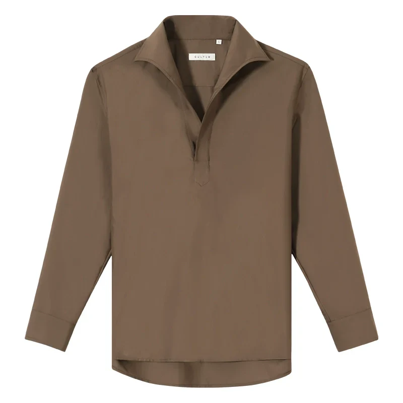 Silky Collar Modal Shirt