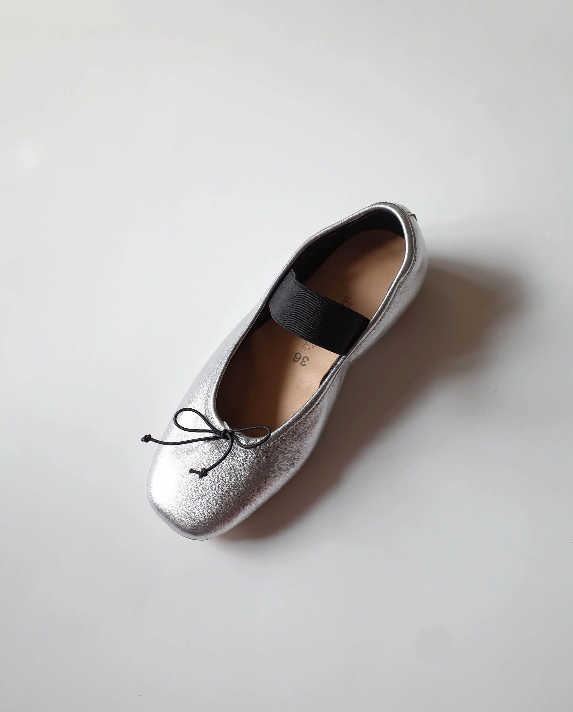 Silver Ballet Flats - Image 3