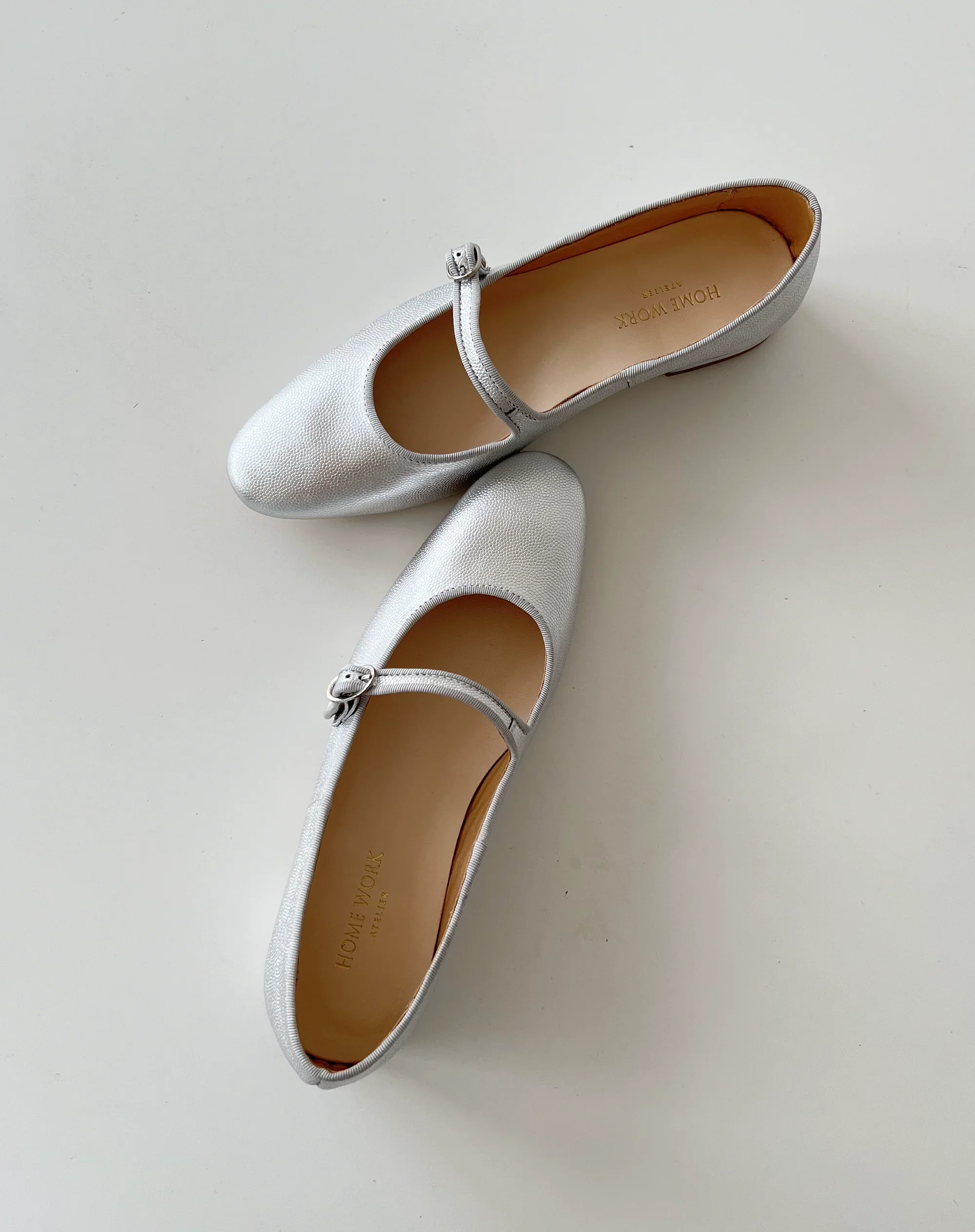 Silver Mary Jane Flats - Image 3