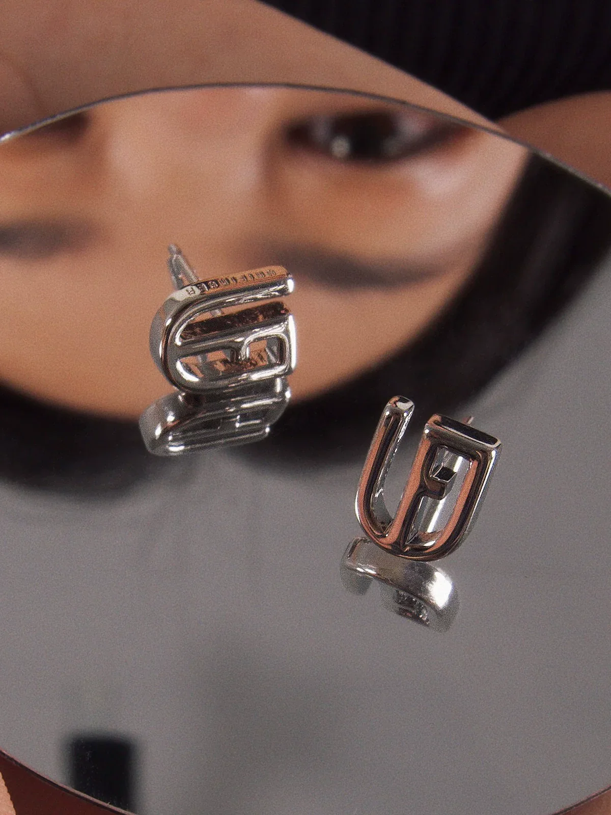 Silver Shield Earrings - Image 2