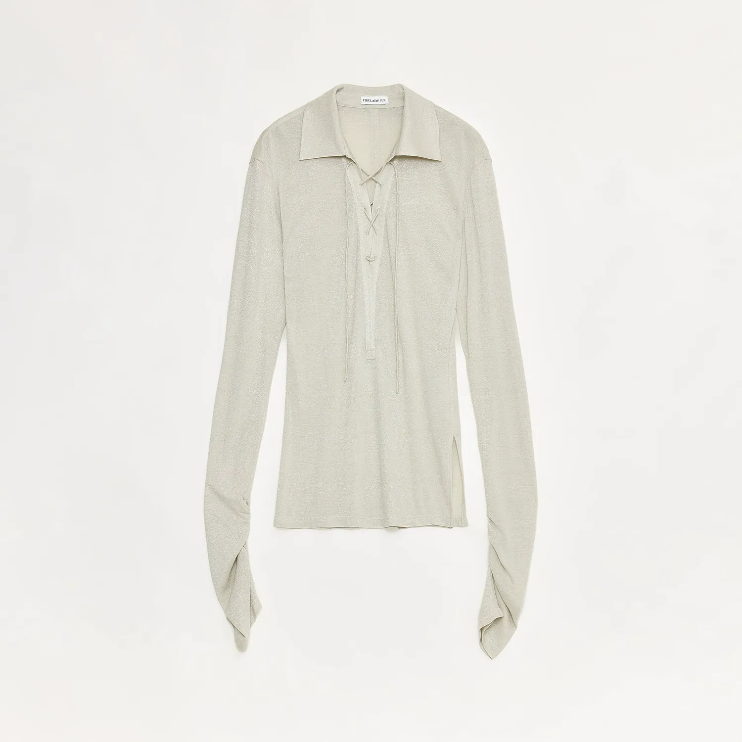 Silver Silk Knitted Top - Image 5