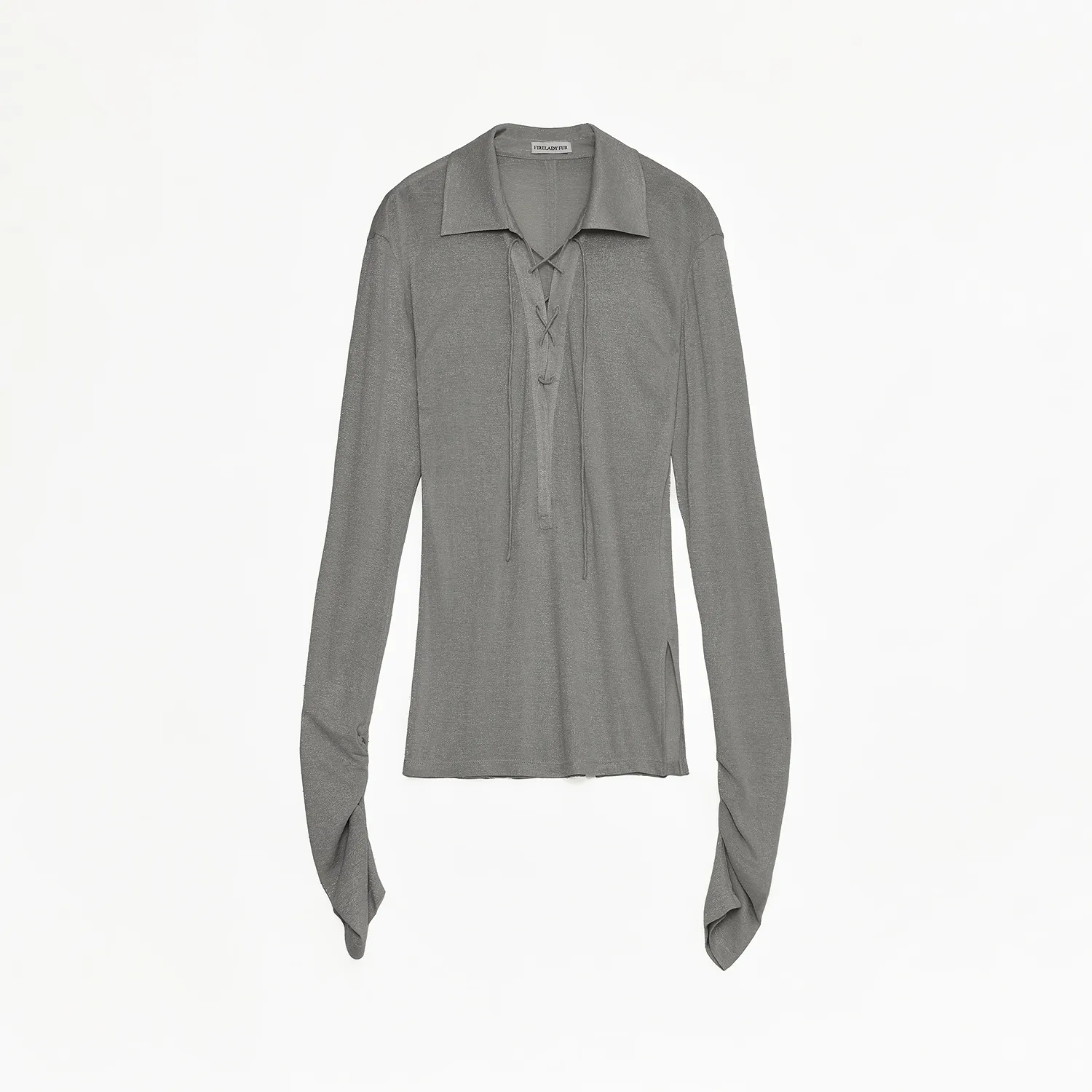 Silver Silk Knitted Top - Image 7
