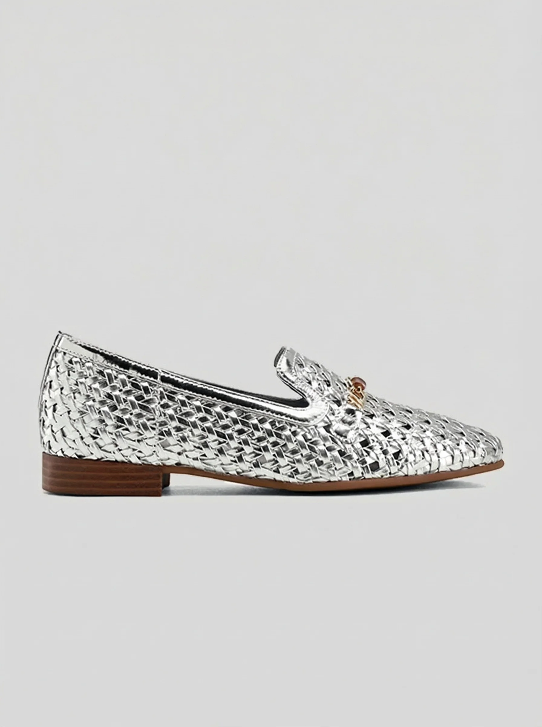 Silver Woven Loafer - Image 4