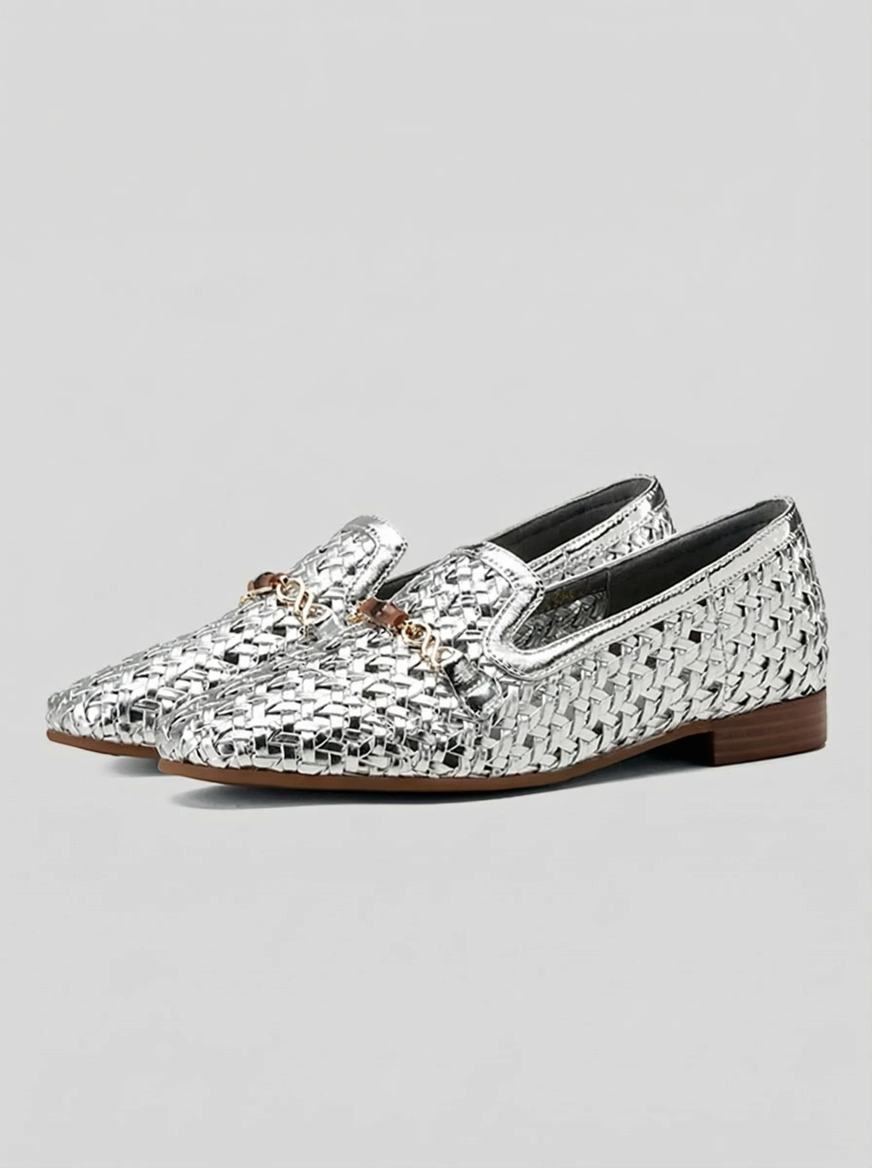 Silver Woven Loafer - Image 7