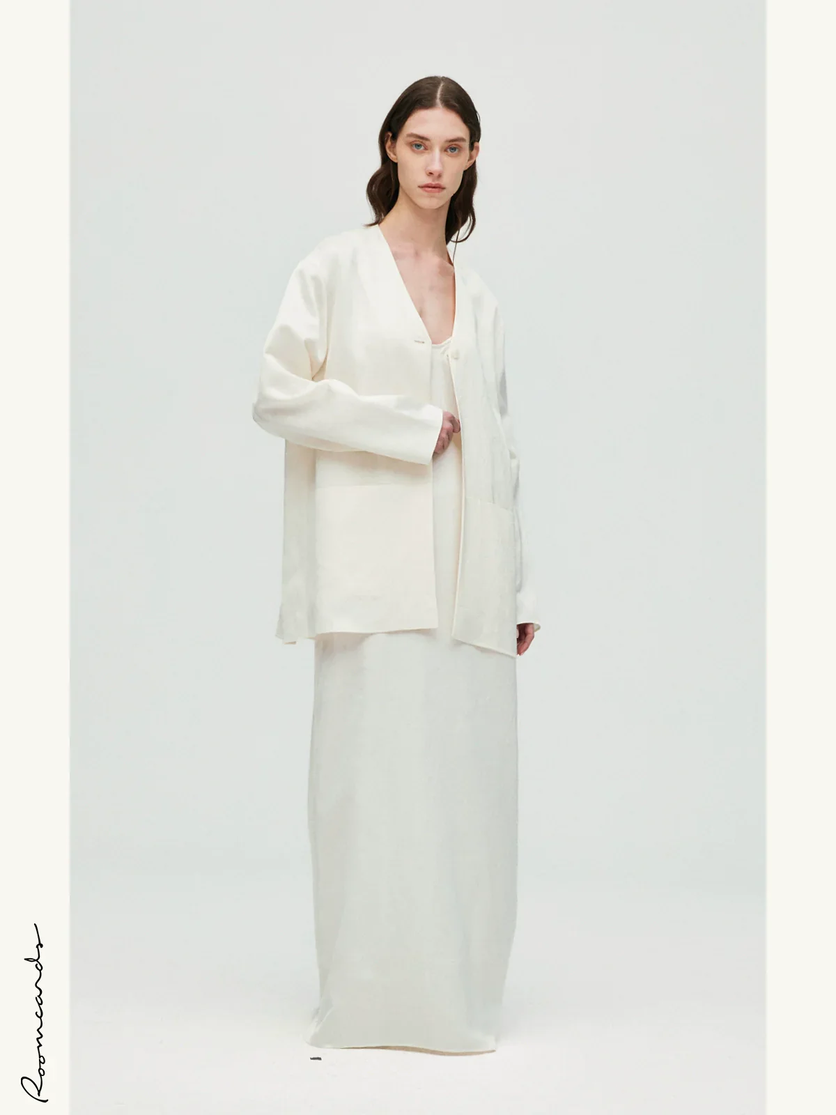 Simple Linen Suit Jacket