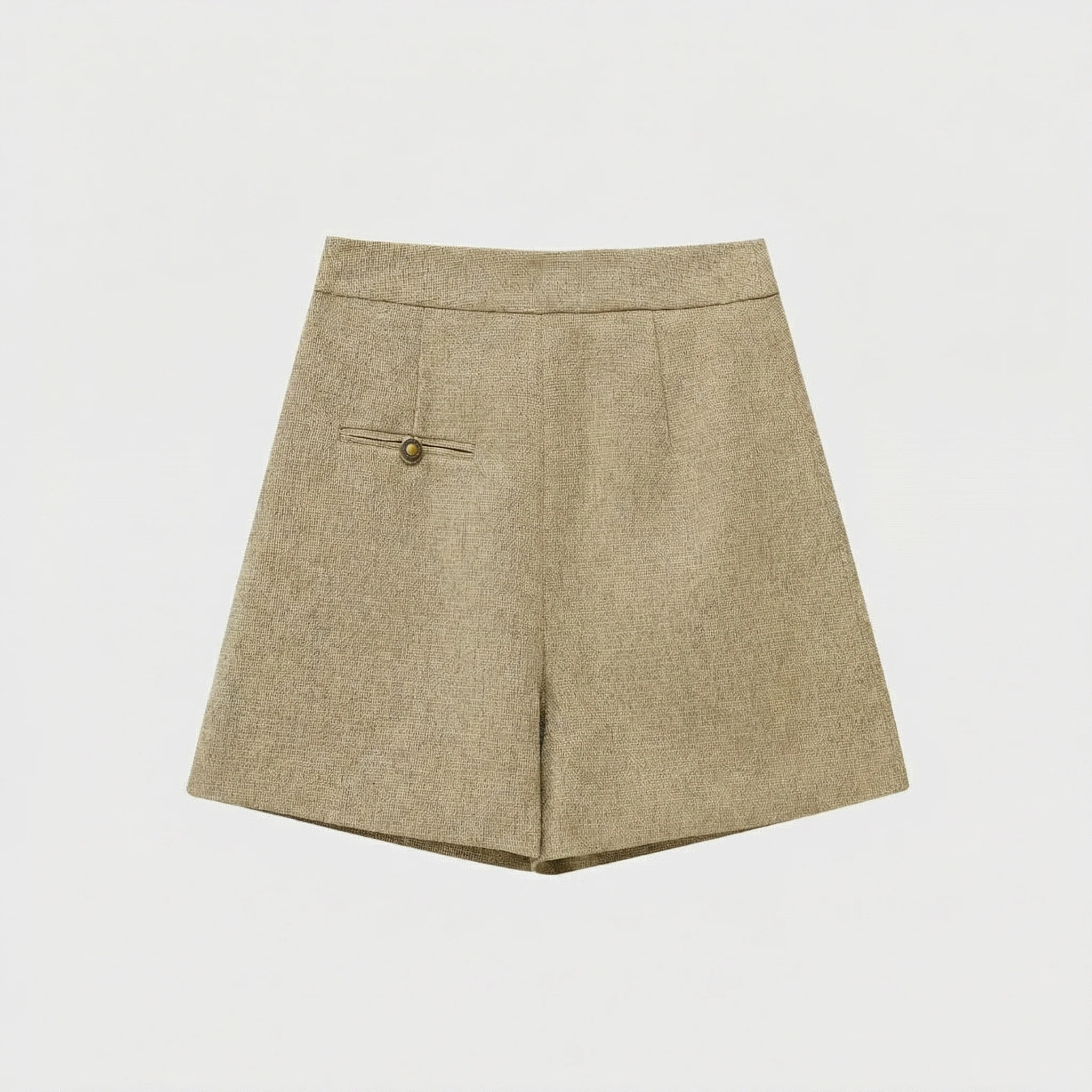 Simple Textured Jacket and Shorts Set - Image 4
