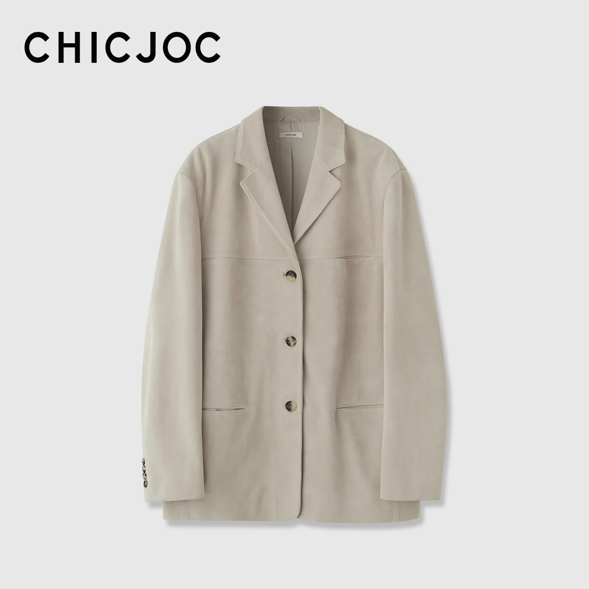 Single-Breasted Sheepskin Blazer - Image 7