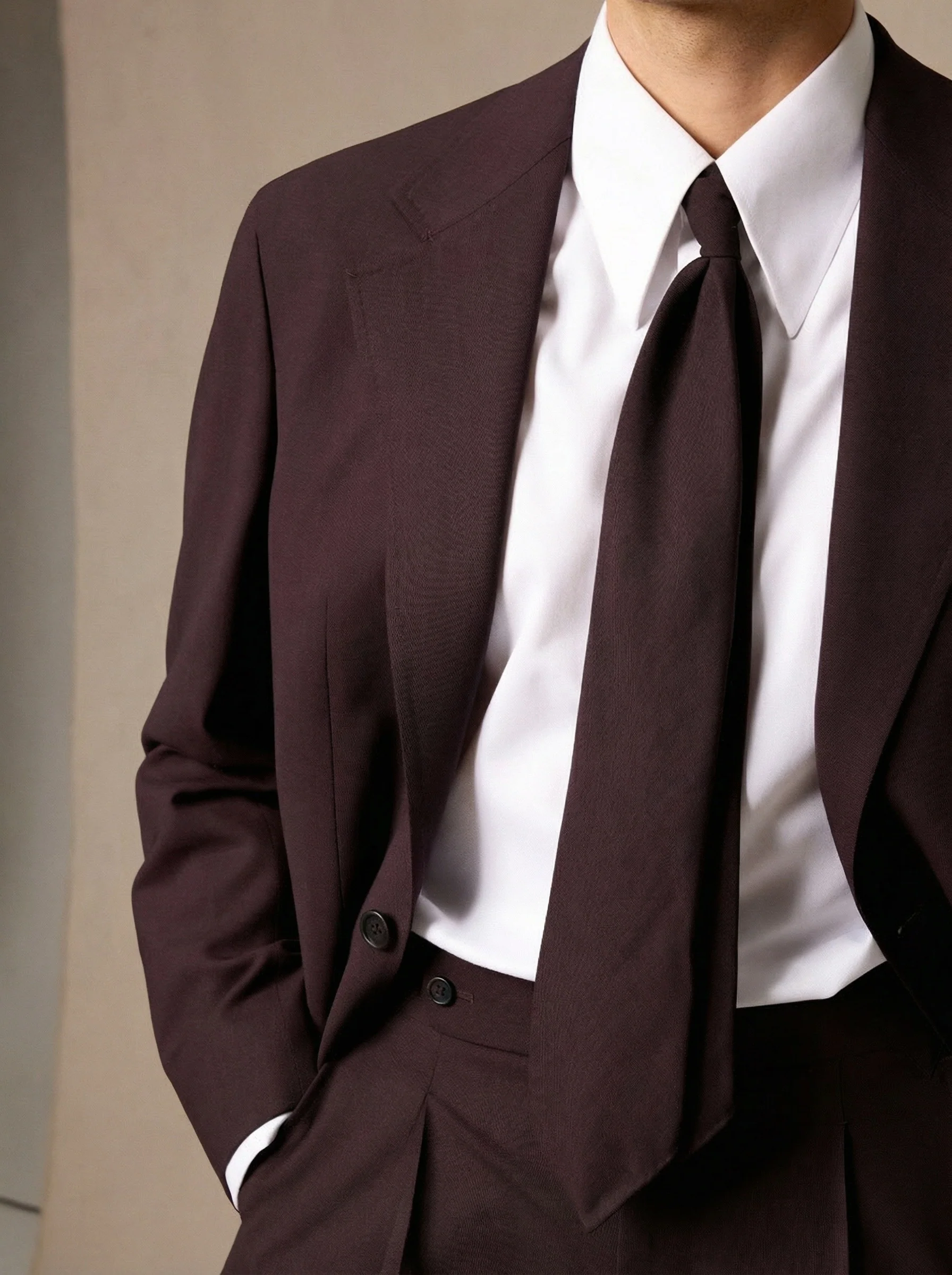 Single-Breasted Wool Suit - Image 3