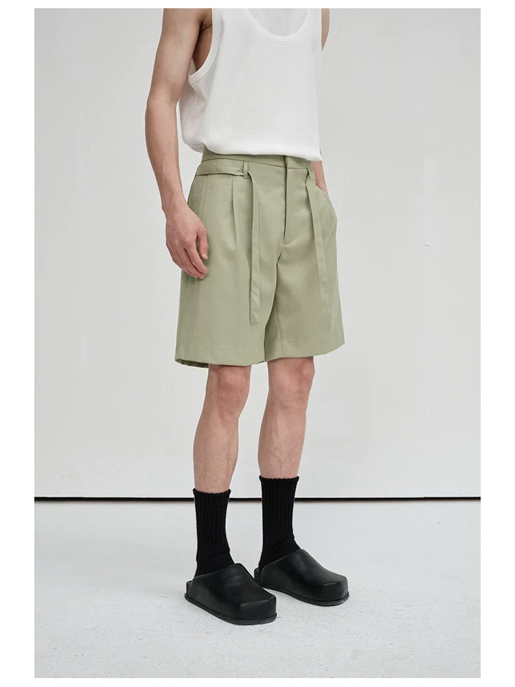 Single-Pleat Drawstring Shorts - Image 2