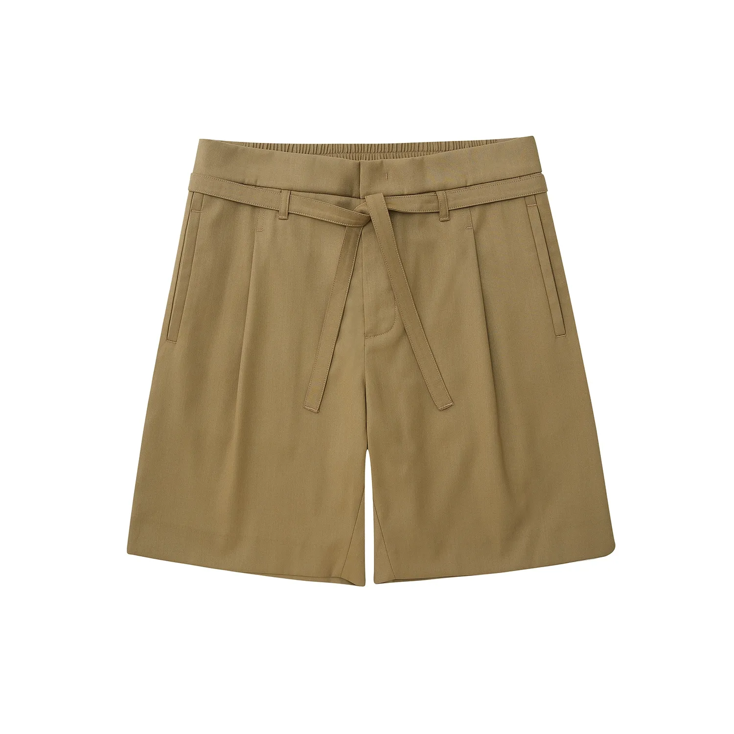 Single-Pleat Drawstring Shorts - Image 6