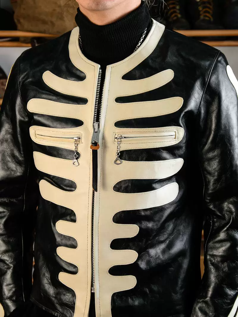 Skeleton Tea-Core Horsehide Jacket - Image 4