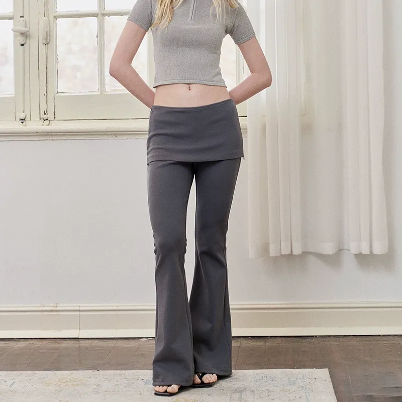 Skirted Micro Flare Pants - Image 5