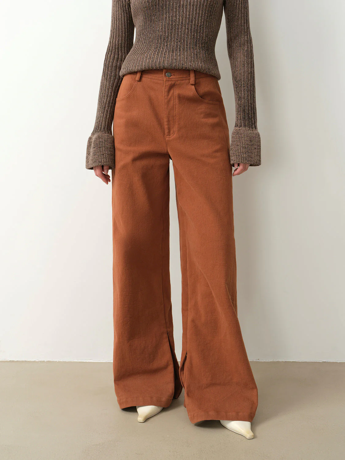 Sleek Wide-Leg Trousers