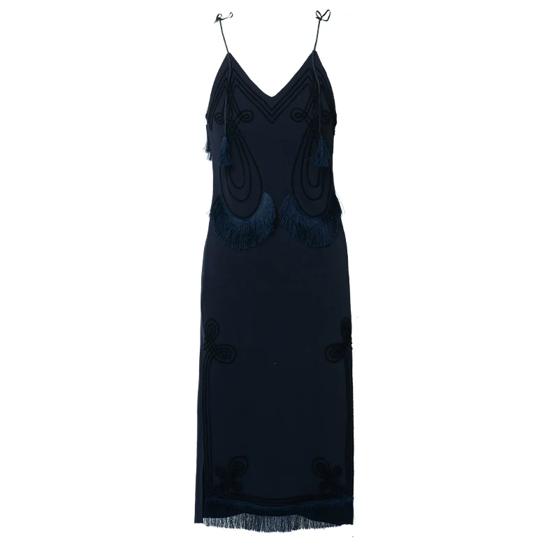 Sleeveless Embroidered Dress - Image 7