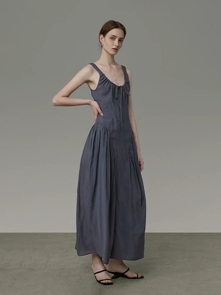 Sleeveless High-Waist Maxi Dress