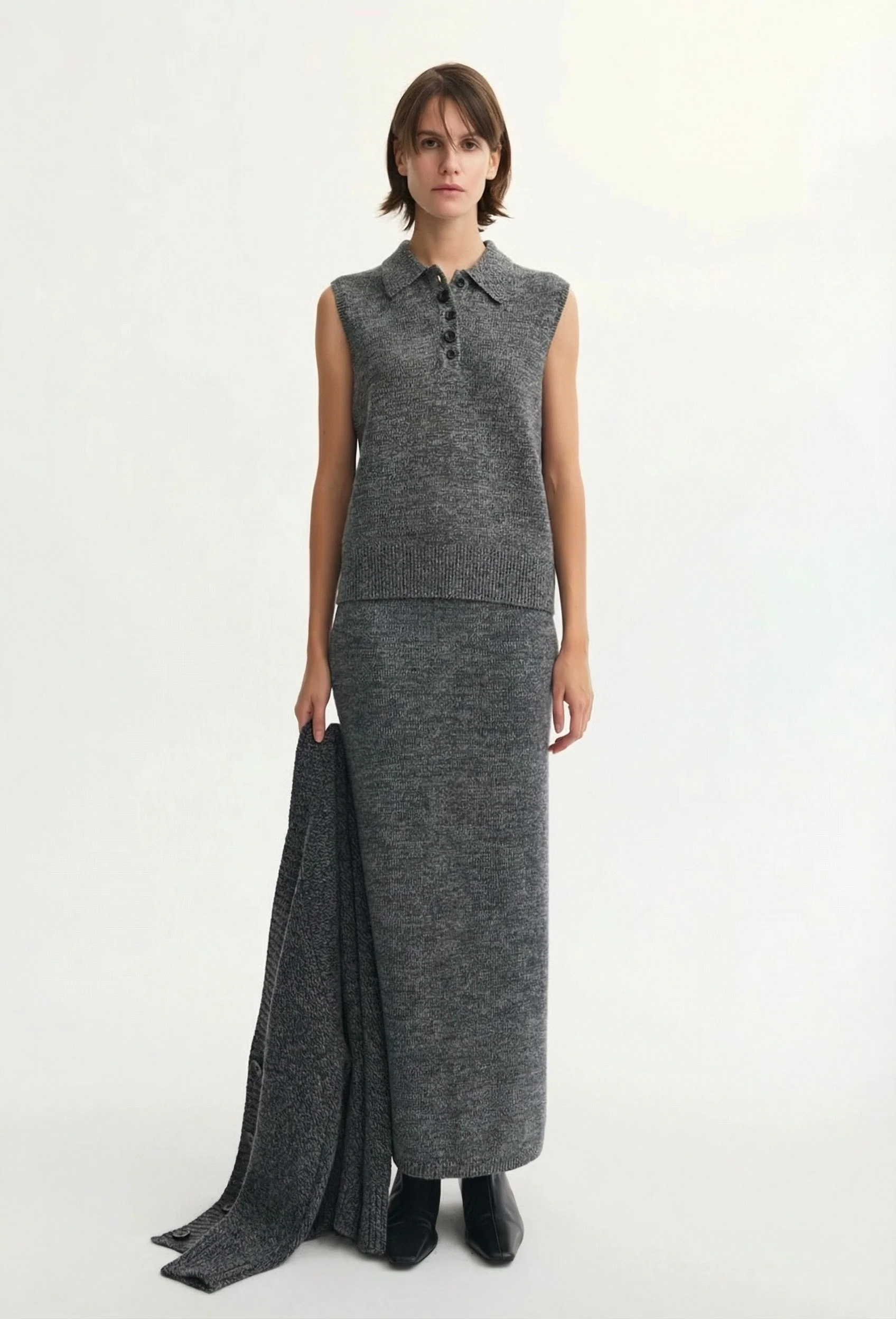 Sleeveless Knit Polo - Image 3