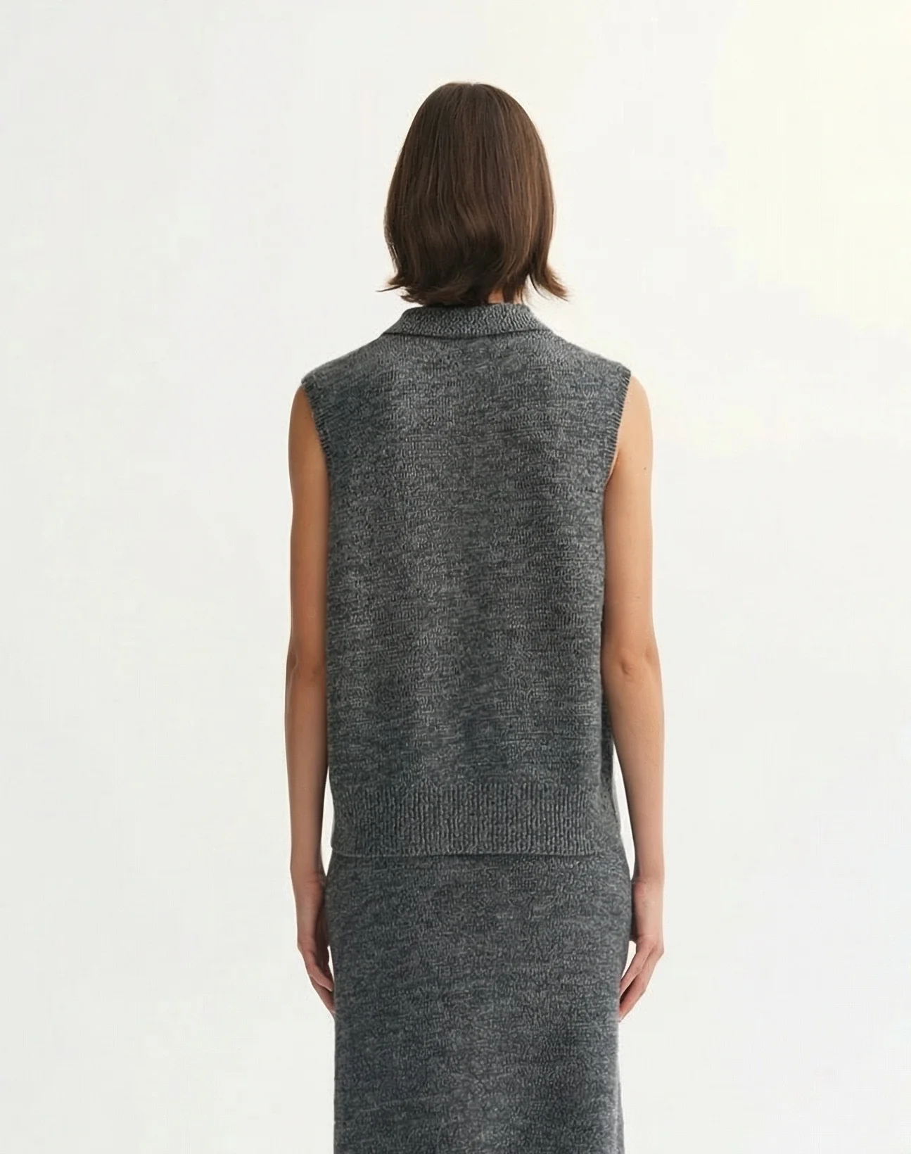 Sleeveless Knit Polo - Image 4