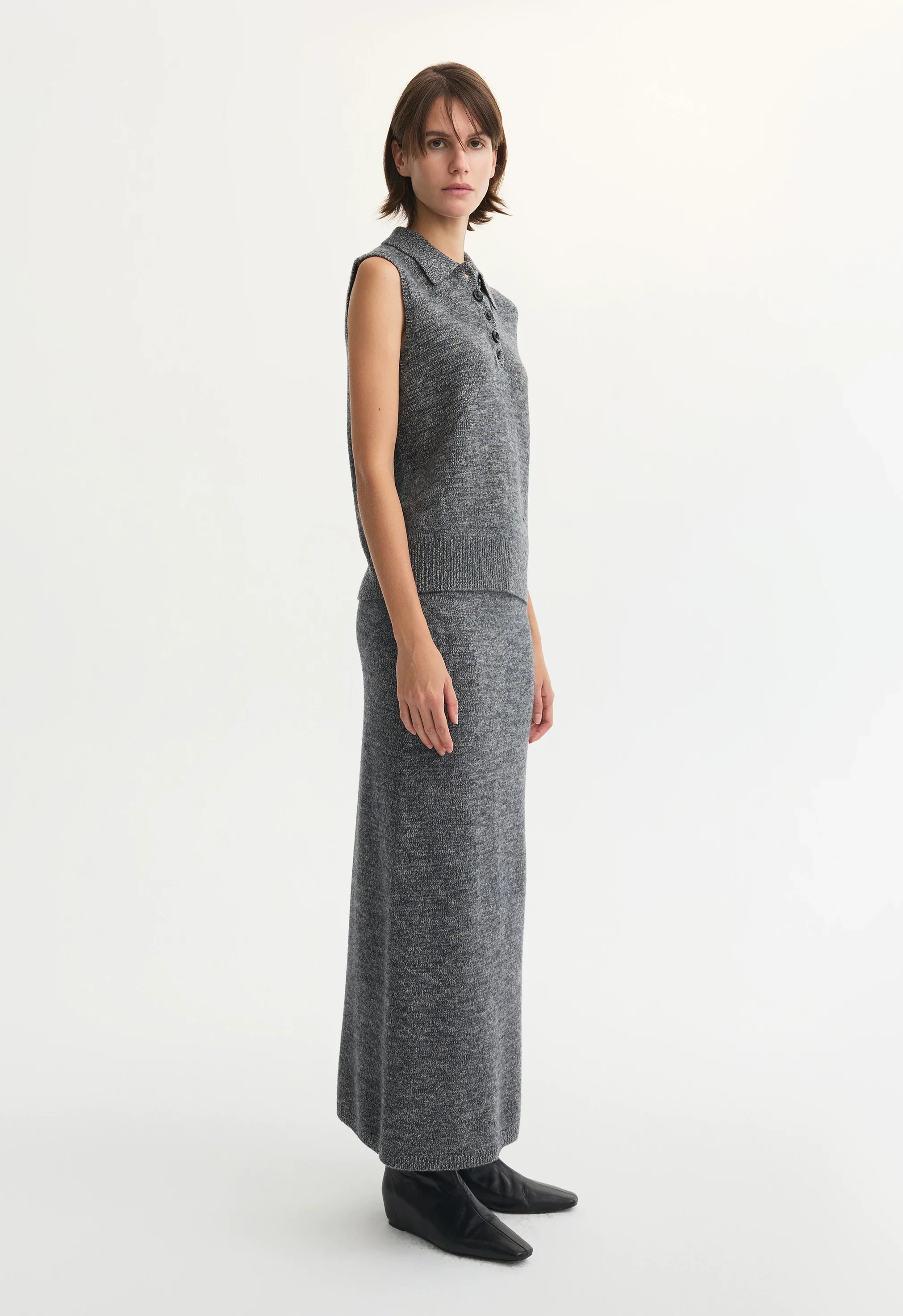 Sleeveless Knit Polo - Image 5