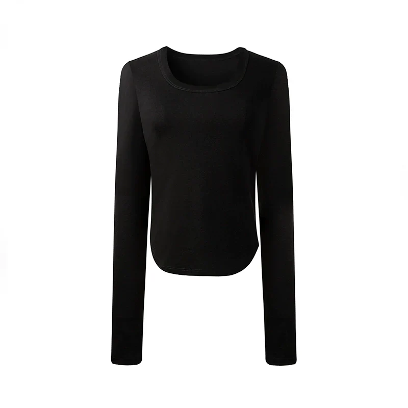 Slim Black Long-Sleeve Top - Image 5