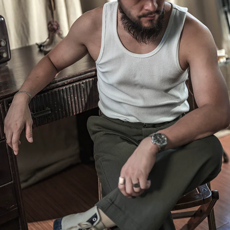 Slim Cotton Ribbed Tank