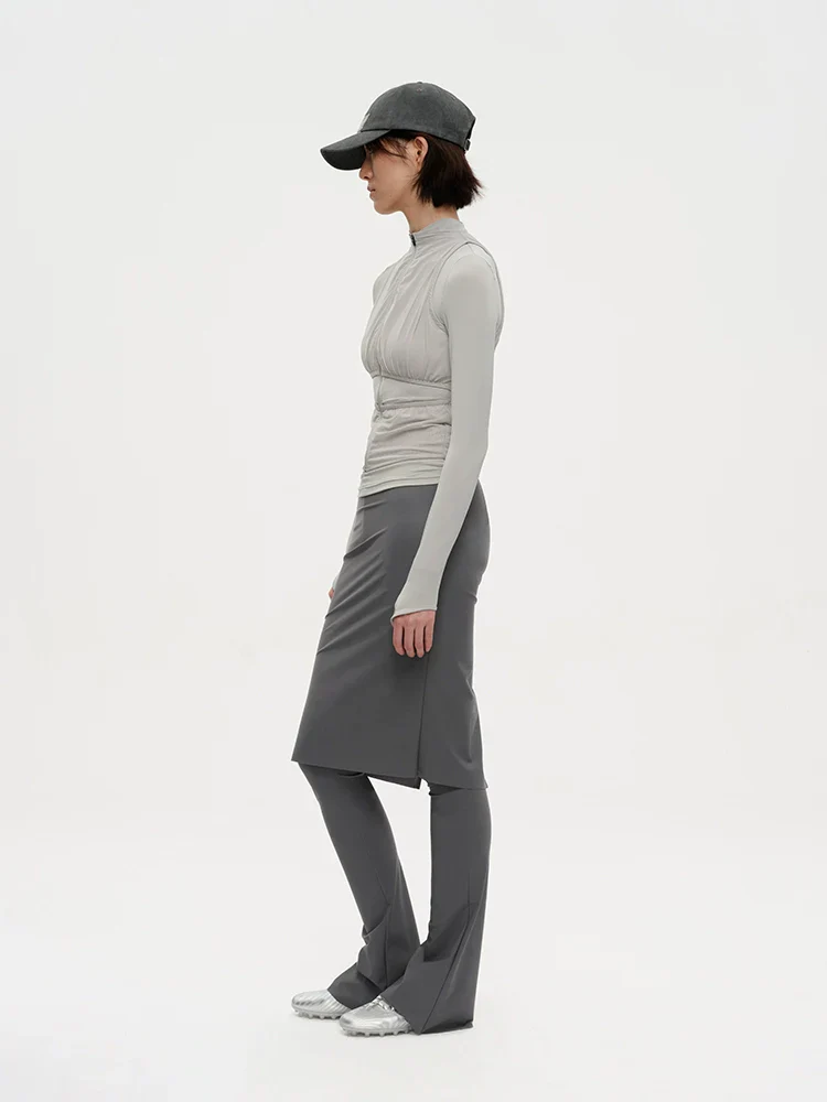 Slim-Fit Flared Culottes - Image 3